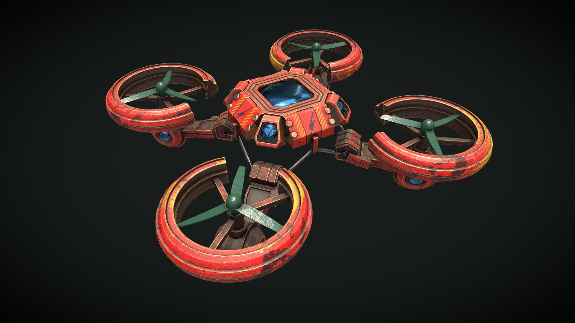 Quadrocopter Drone 3d model