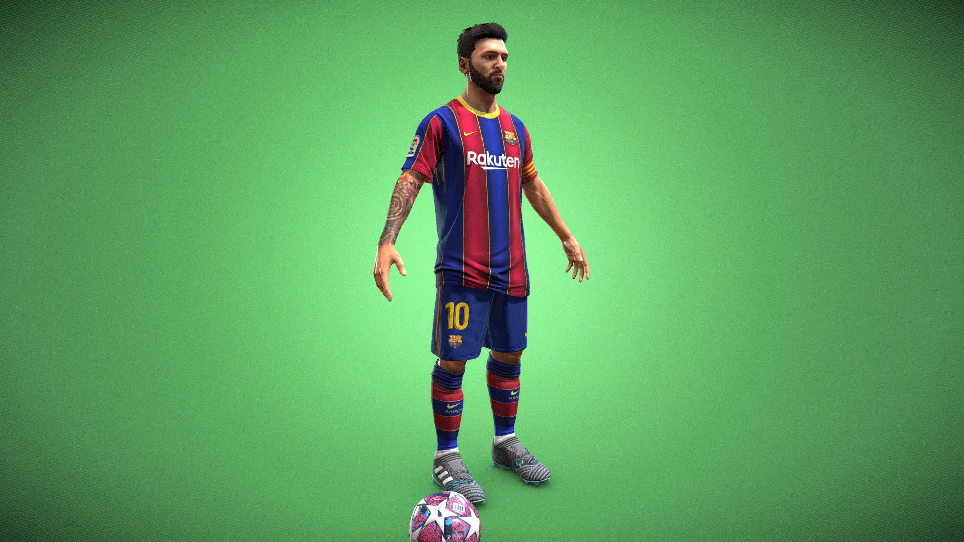 Football Player 3d model