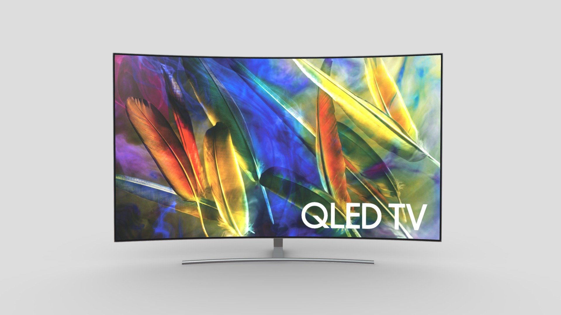 Samsung Q8C Curved QLED 4K TV 3d model