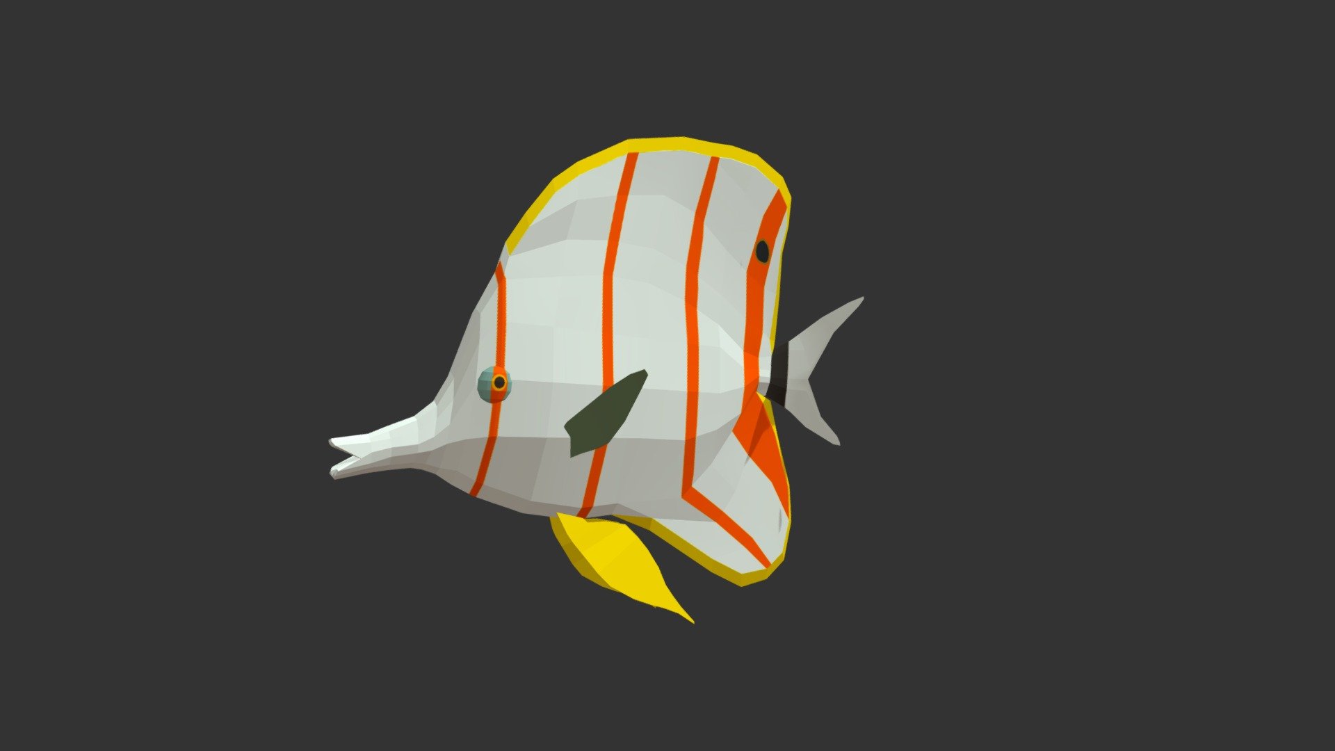 Butterflyfish 3d model