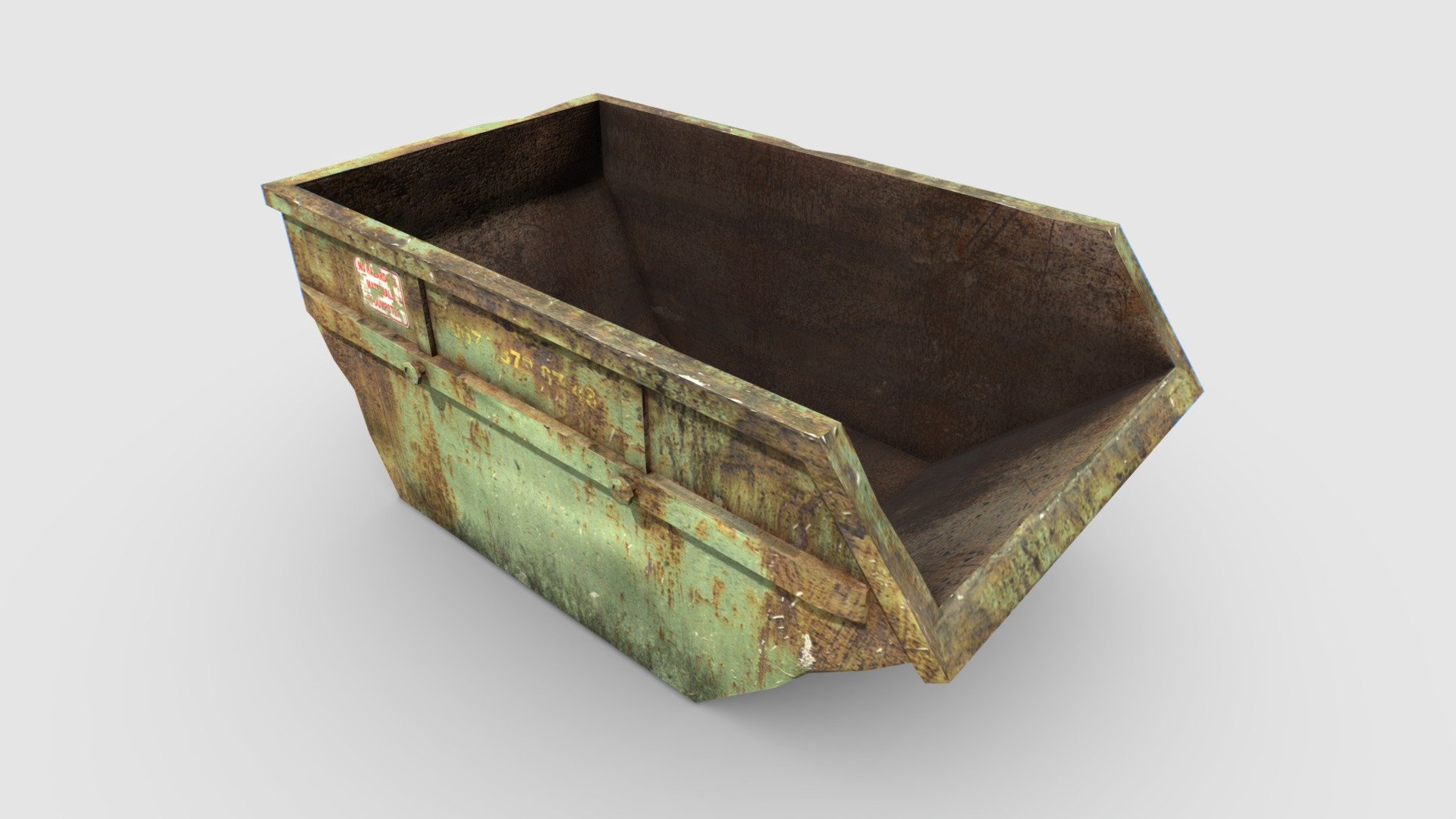 Trash Container 1 PBR 3d model