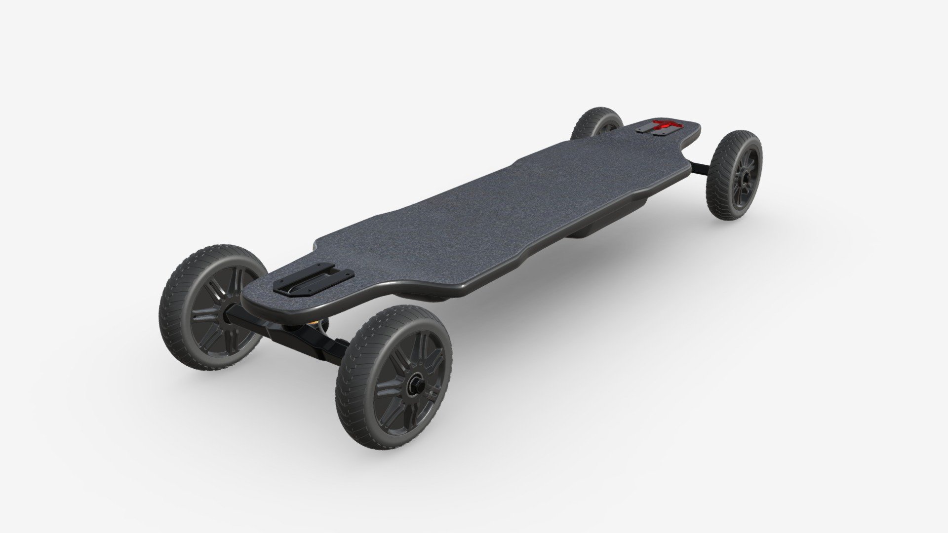 Electric skateboard 02 3d model