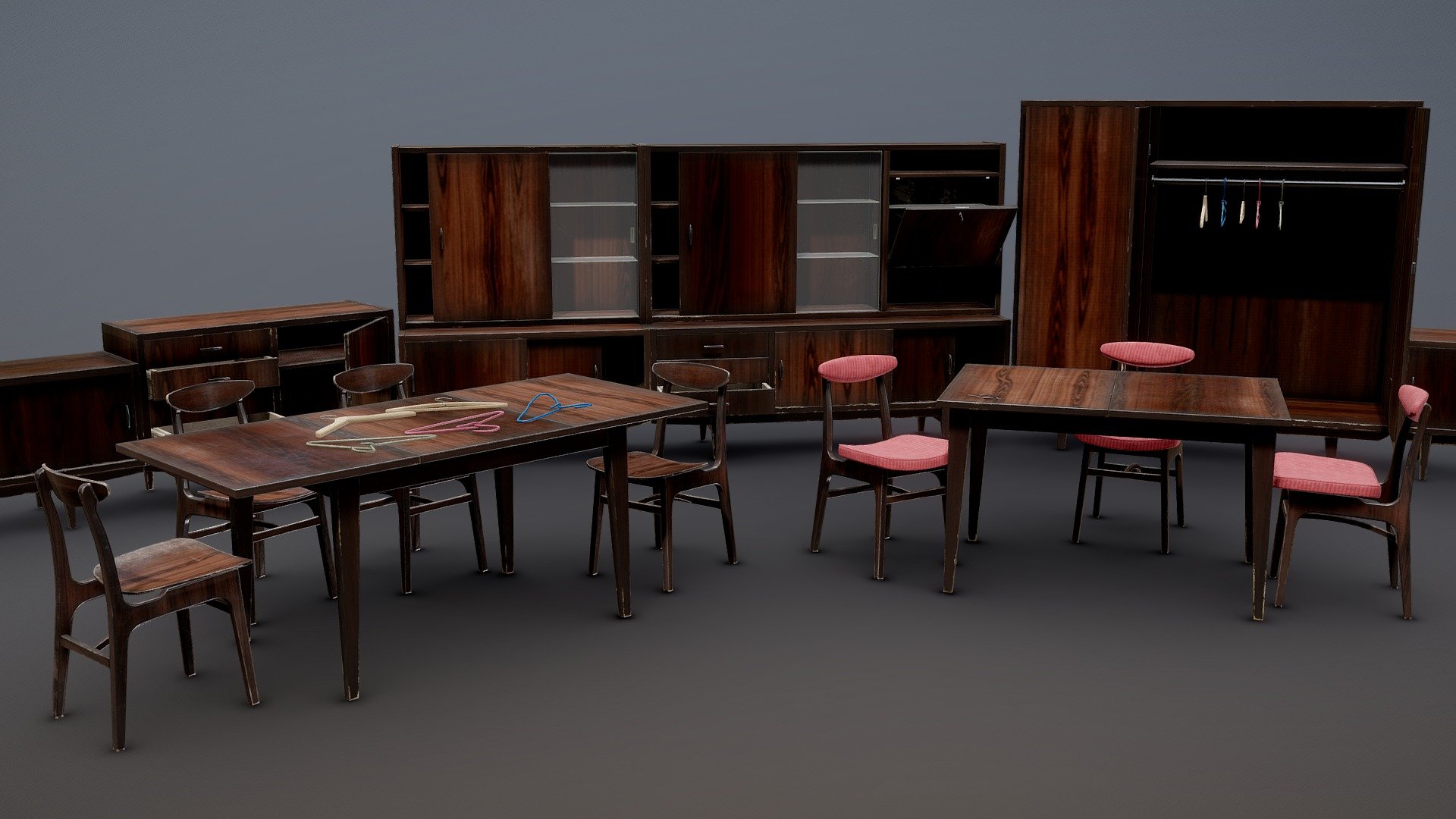 Soviet Furniture Collection Vol.1 Dark 3d model