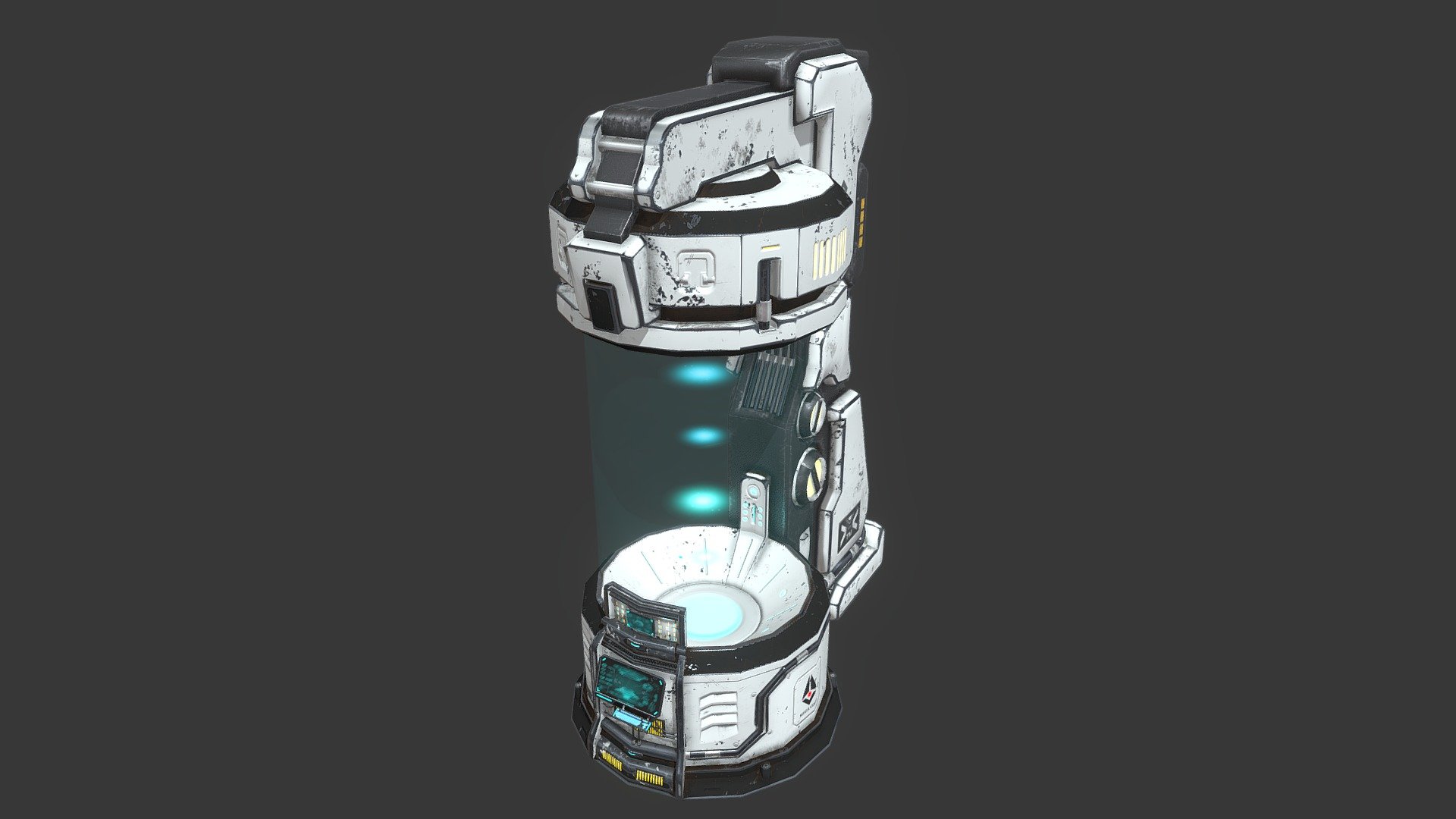 Sci-Fi Capsule 3d model