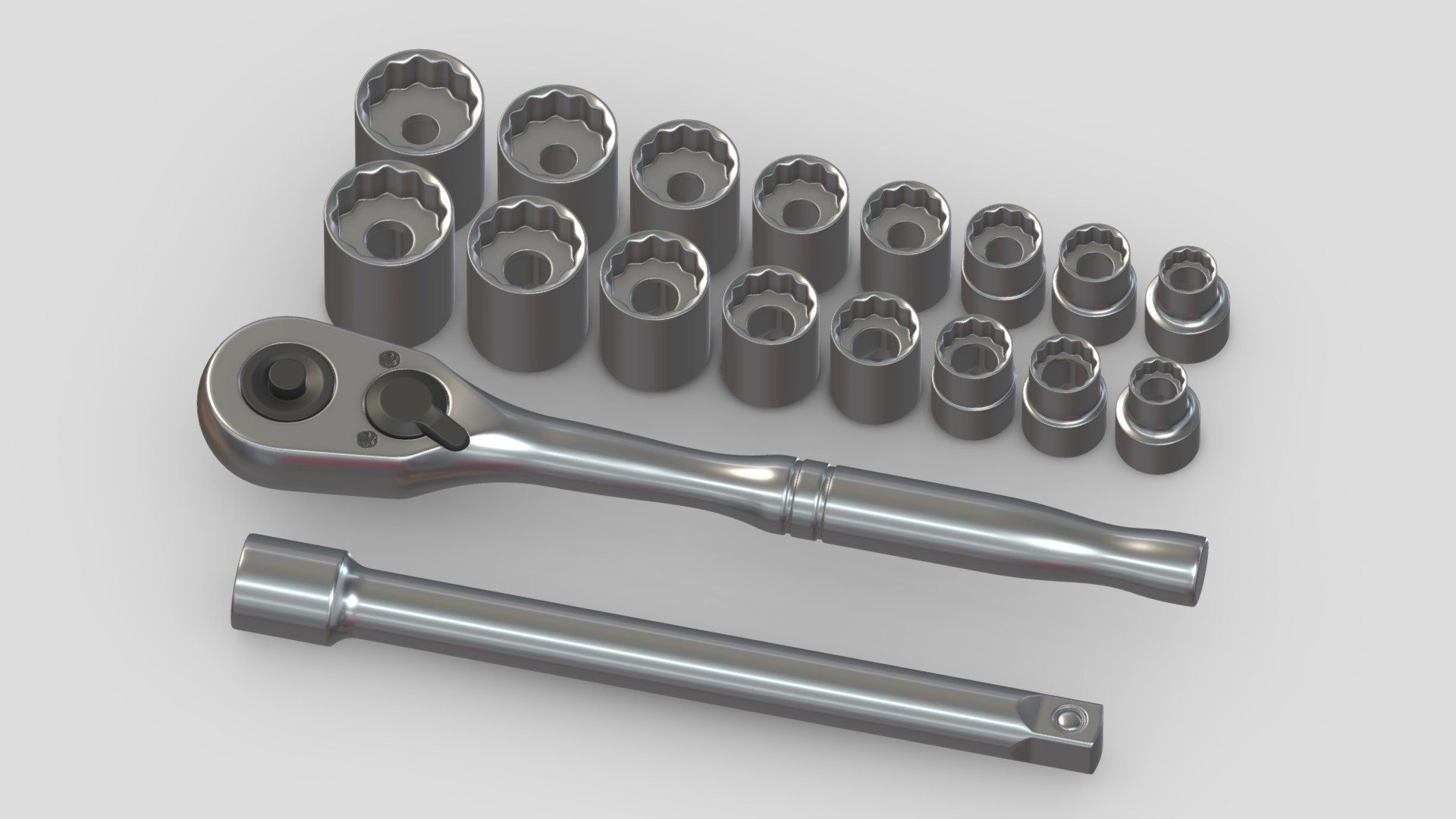 Metric Mechanics Tool Set 3d model