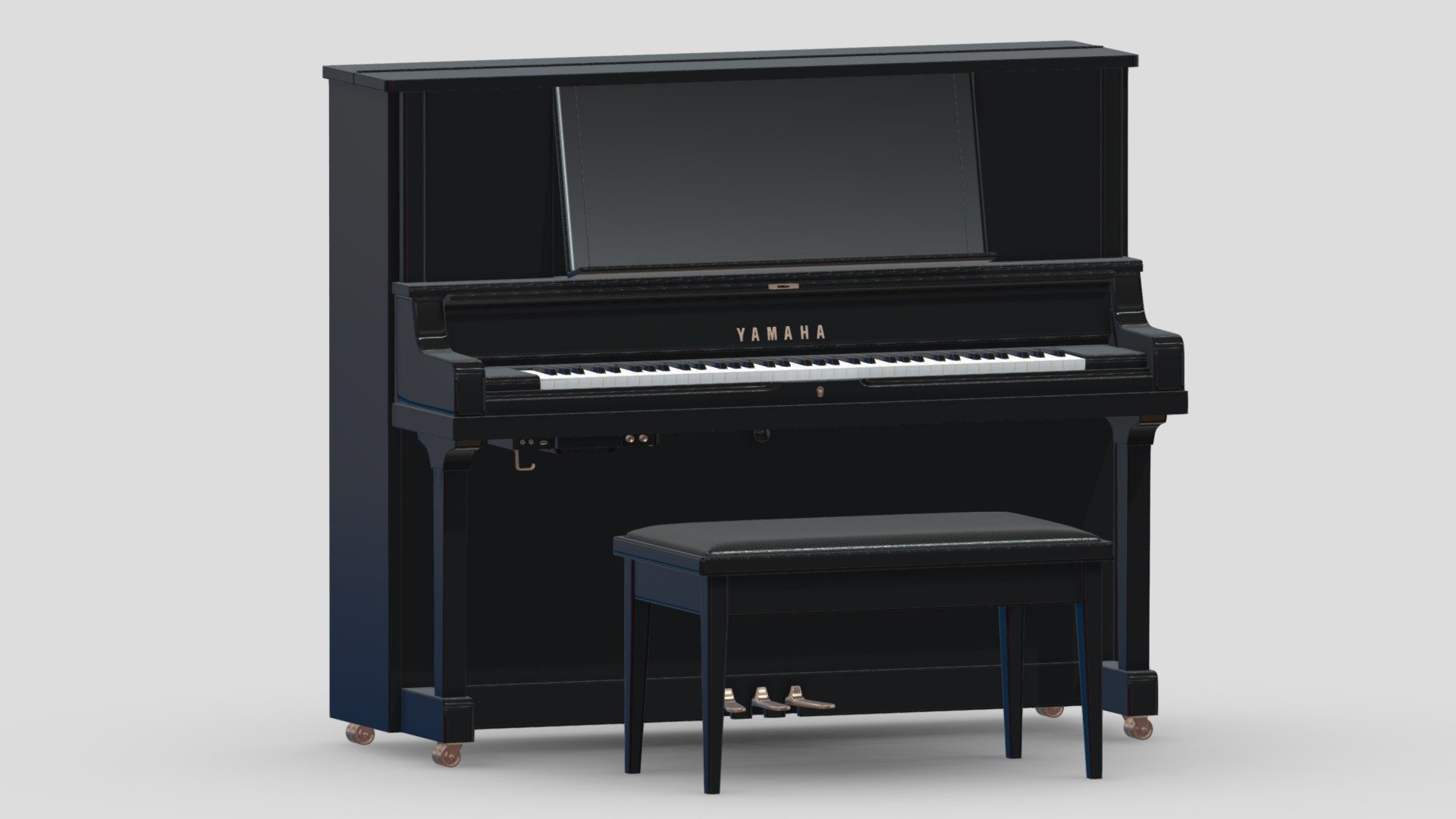 Yamaha TransAscoustic YUS5 TA2 Piano 3d model