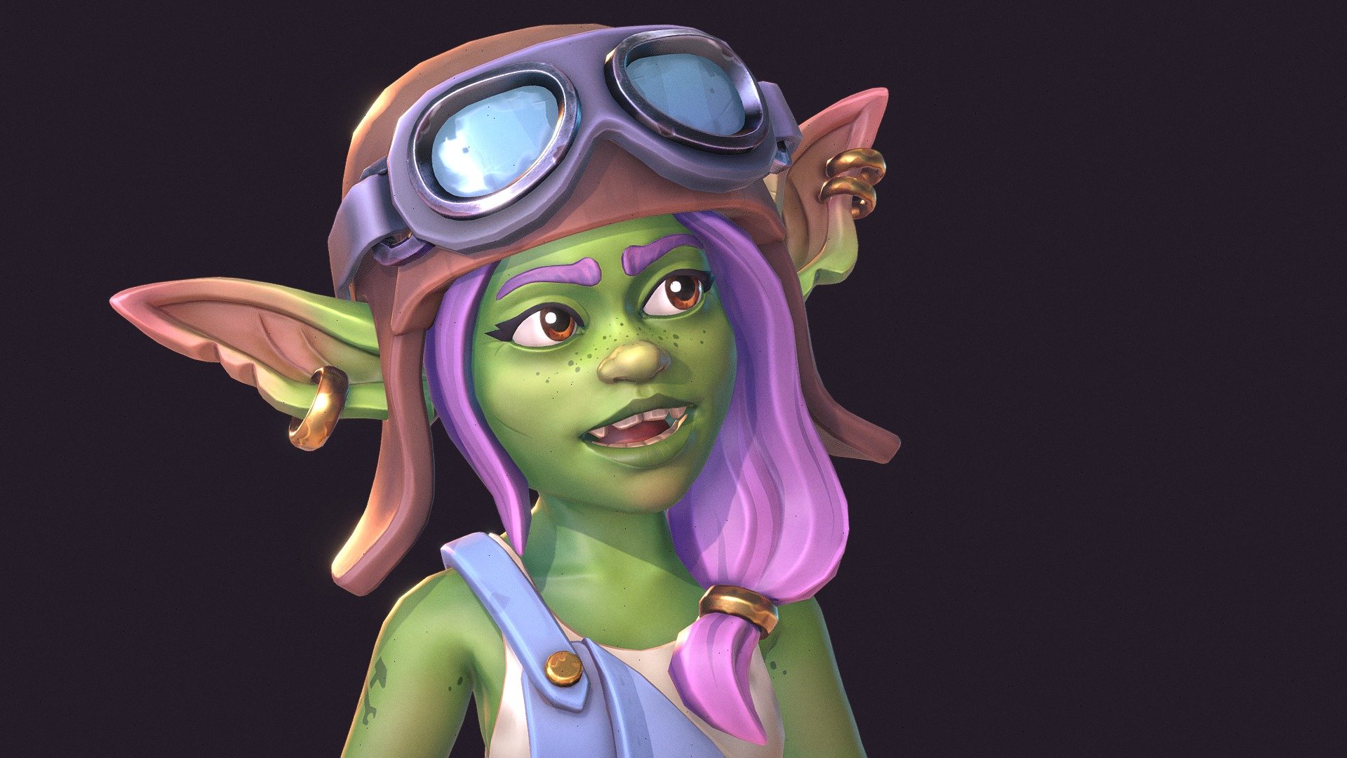 Goblin mechanic Emma 3d model