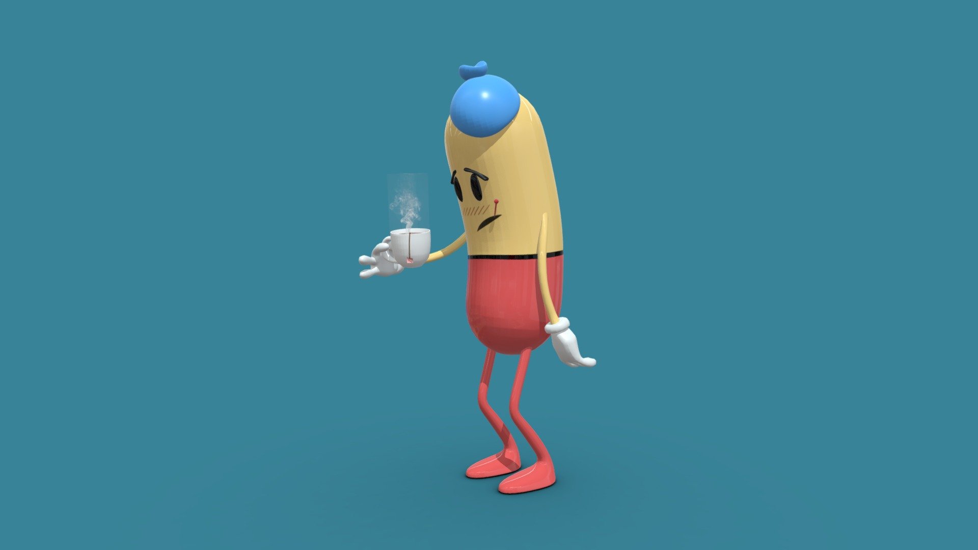 Sick Pill 3d model