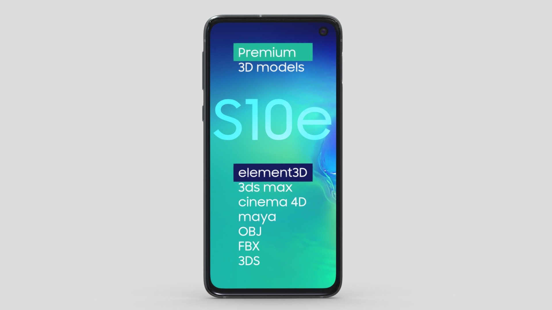 Samsung Galaxy S10e 3d model