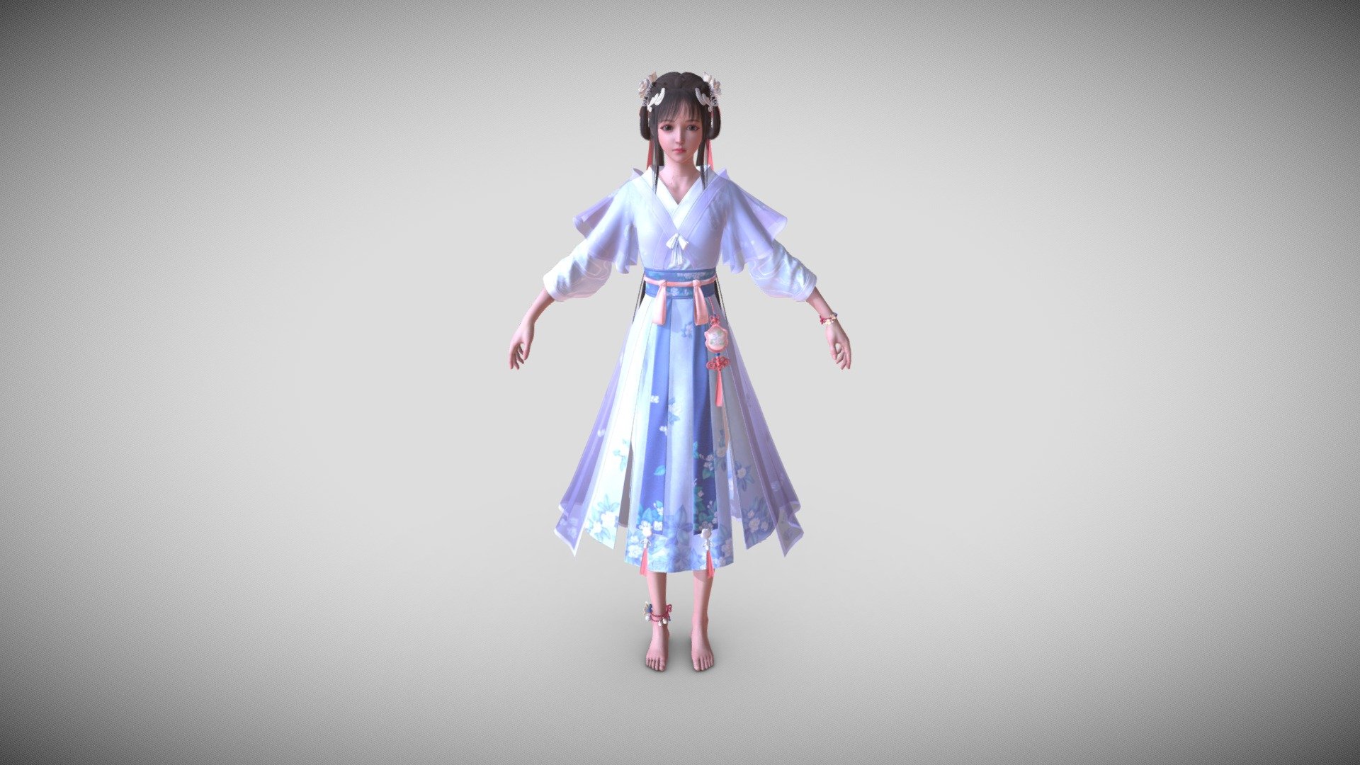 白茉晴 3d model