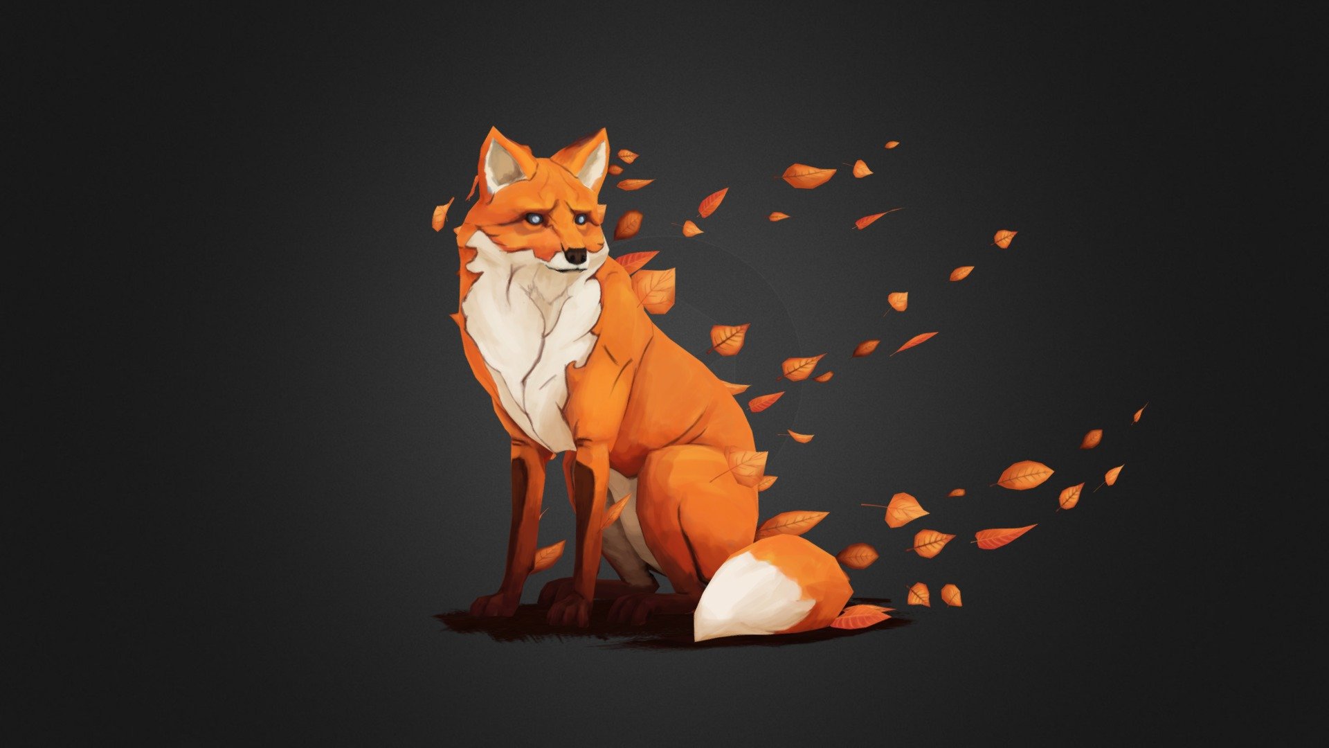 Autumn Fox 3d model