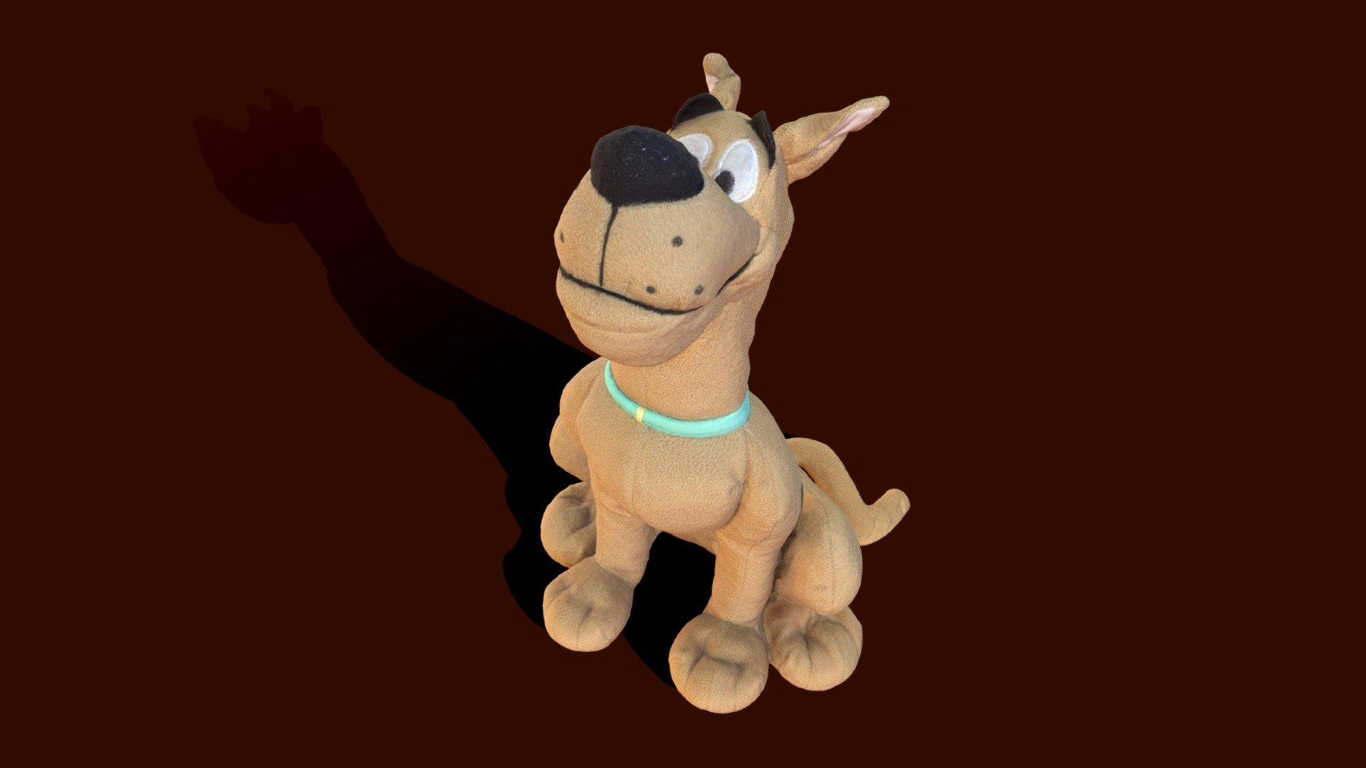 Scooby Doo soft toy 3d model