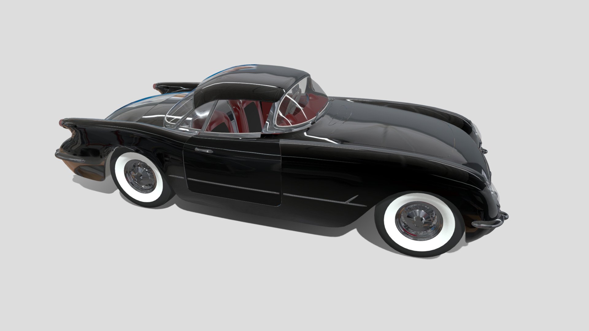 1953 Chevrolet Corvette Roadster 3d model