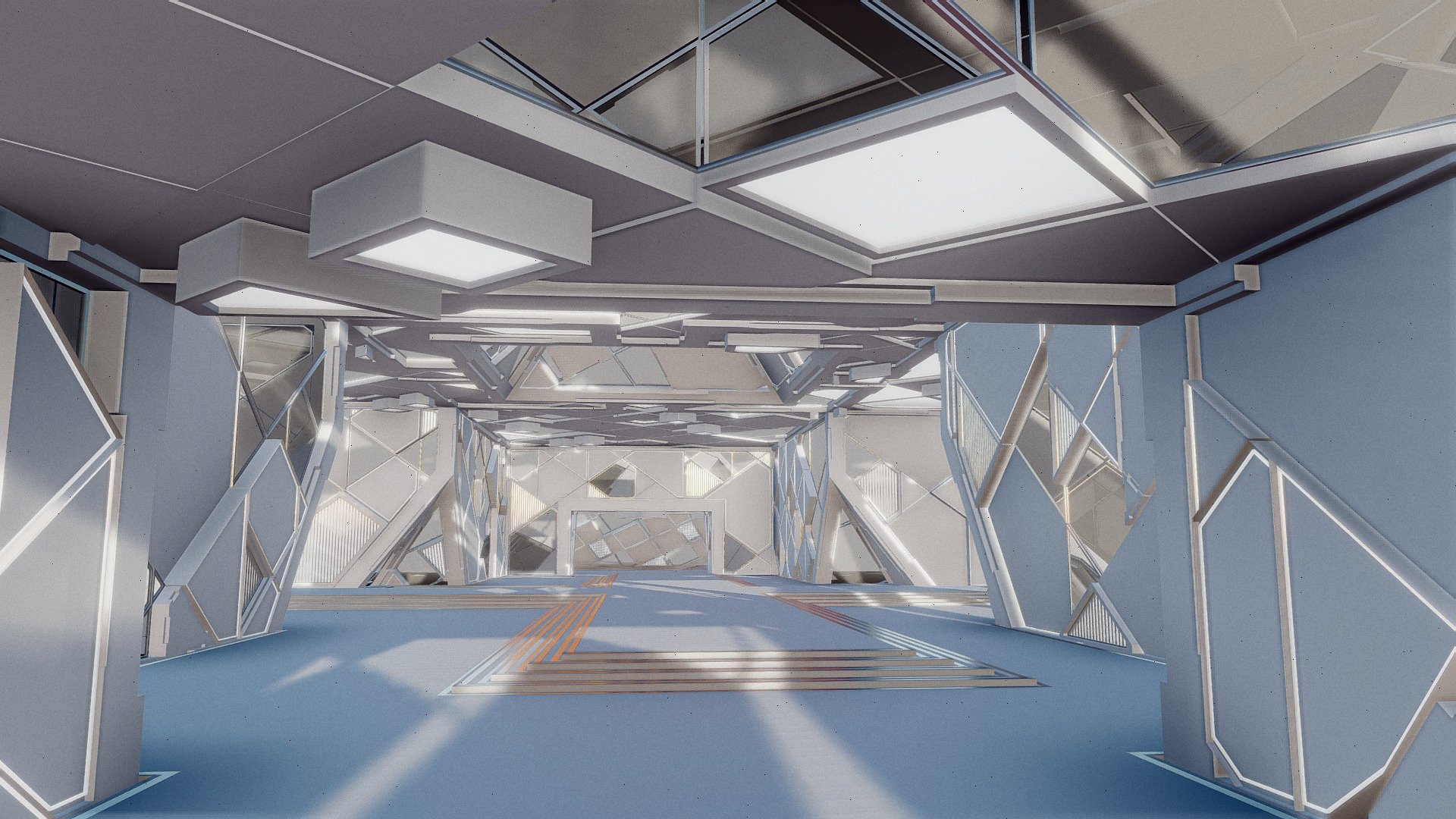 Futuristic Interior 3011 3d model