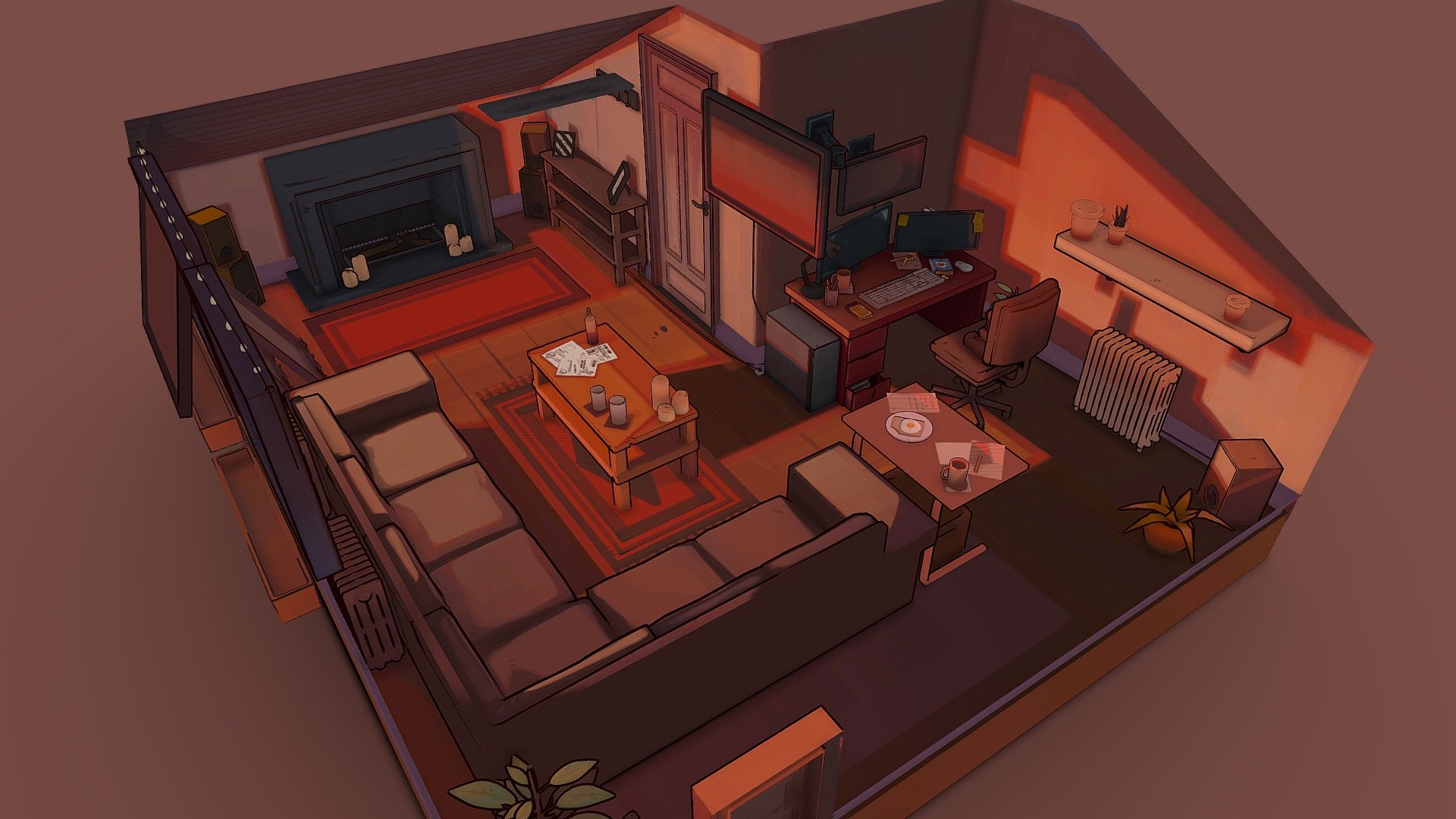 Loft 3d model