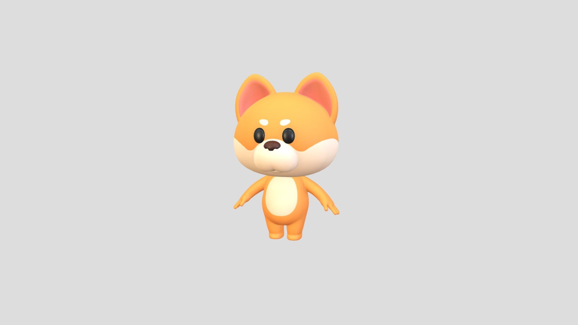 Character200 Shiba Dog 3d model