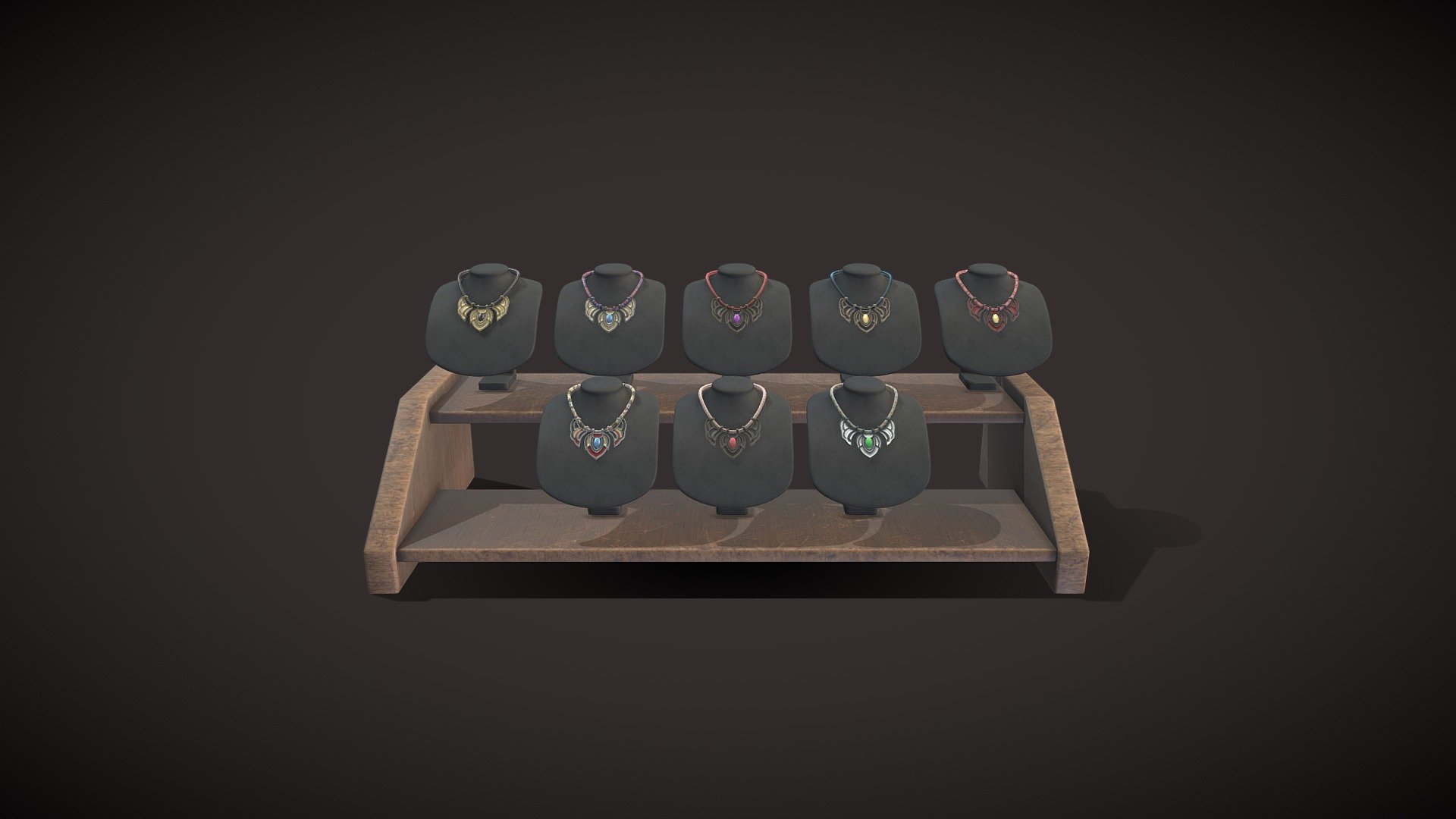 Necklace Stand 1 3d model