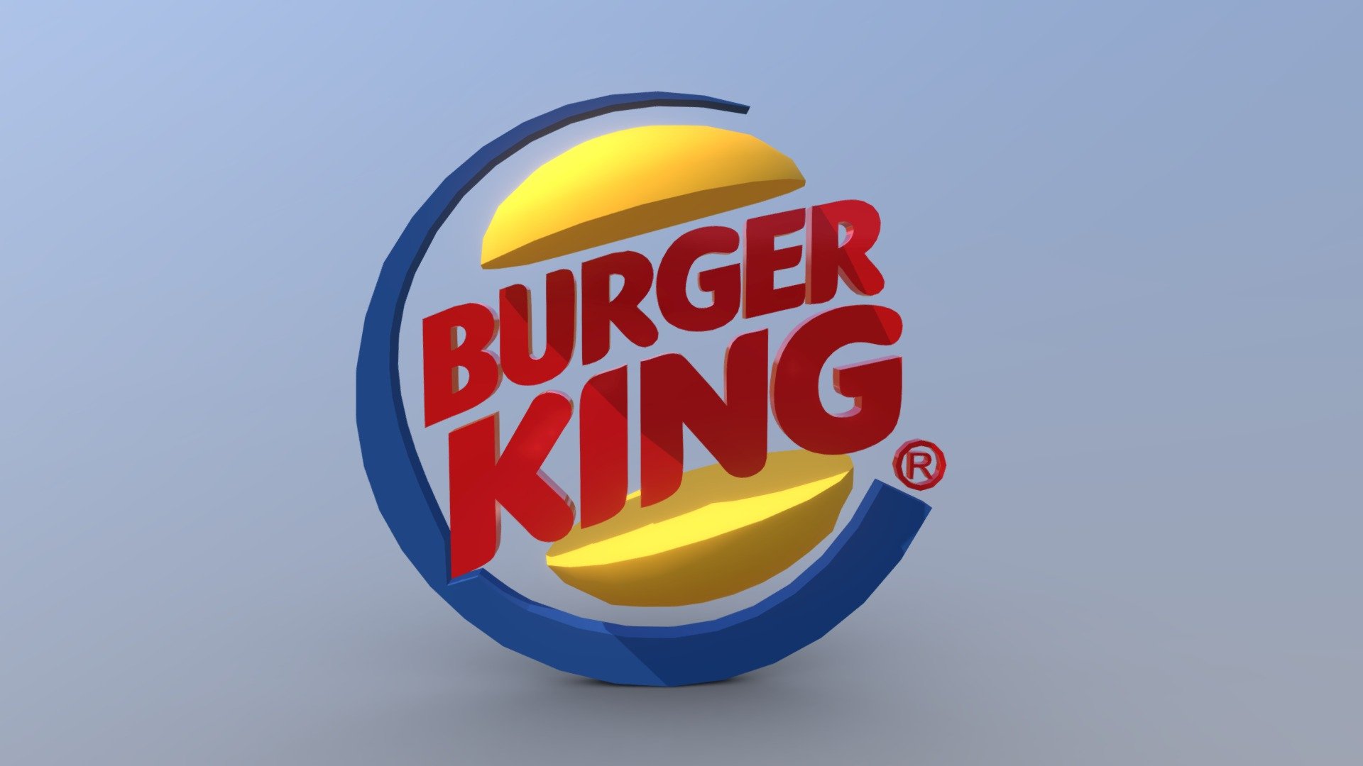 Burger King Logo 3d model