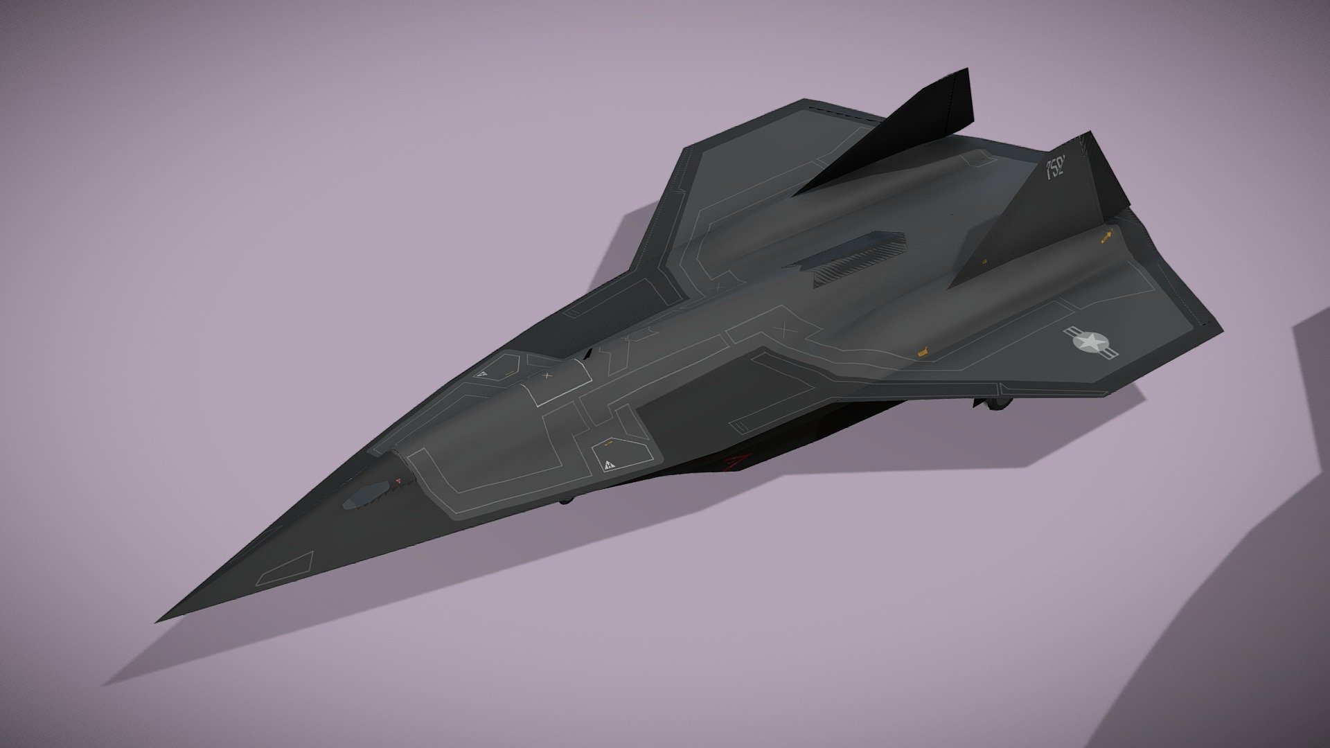 Lockheed SR-72 Darkstar 3d model