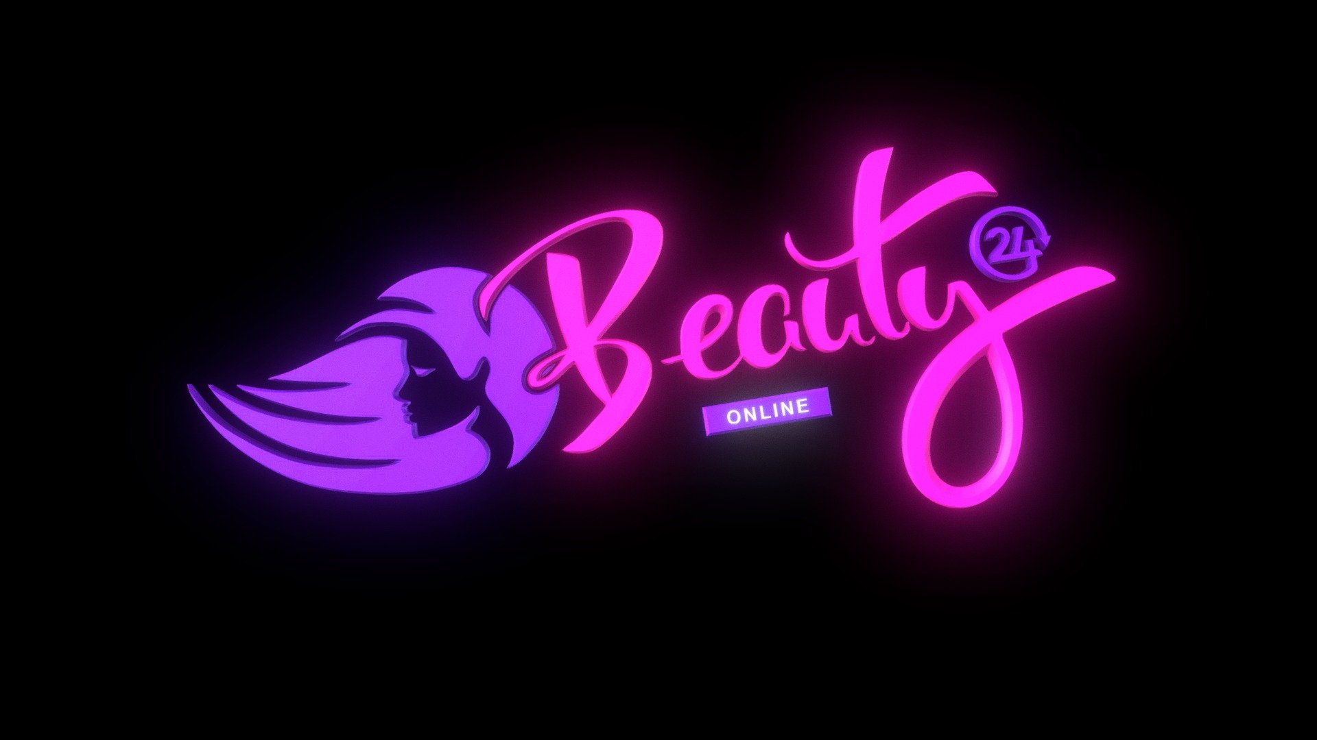 Beauty 24 Online Logo 3d 3d model