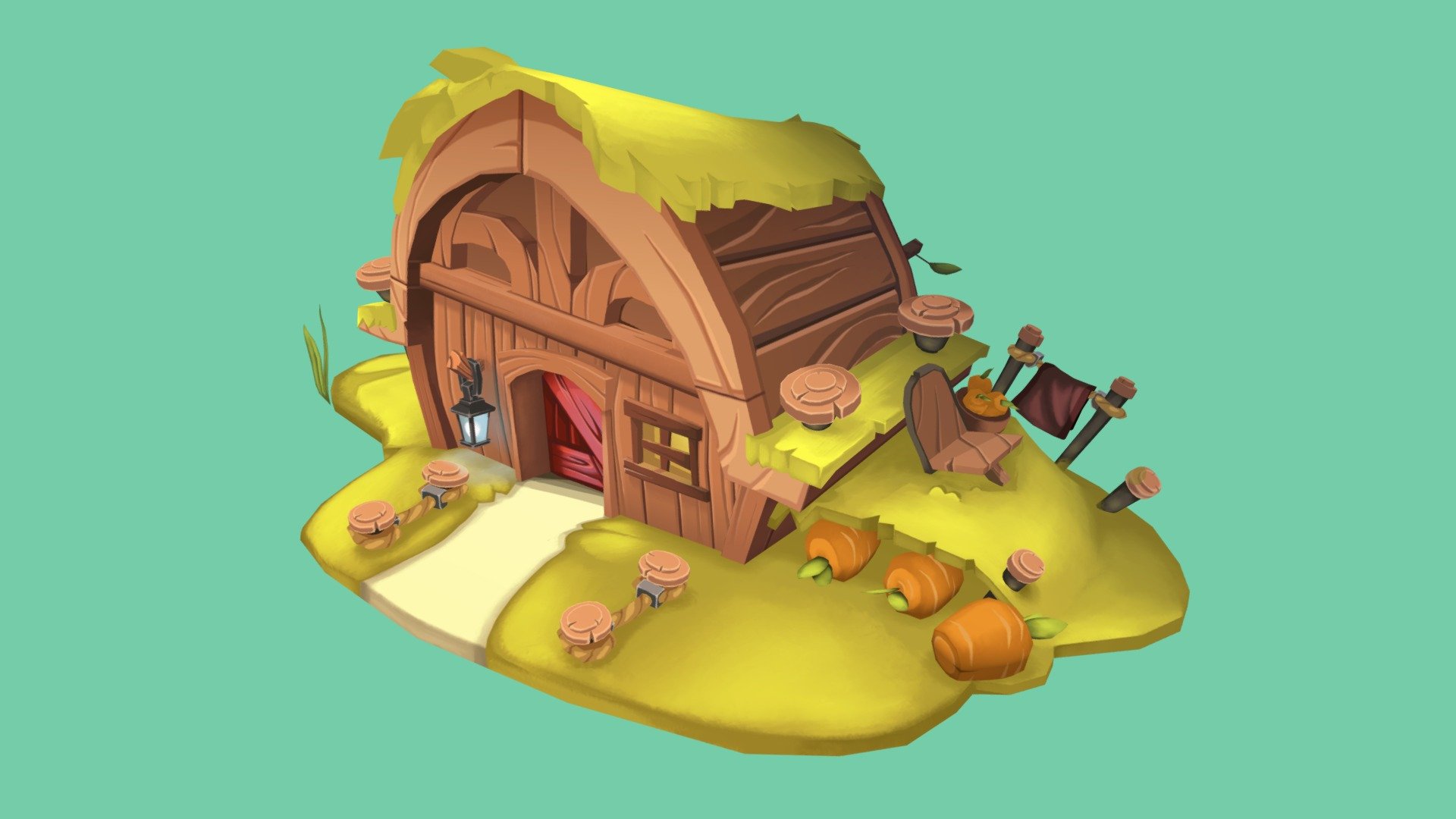 Bunny Burrow (Concept by Corey Shillingford) 3d model