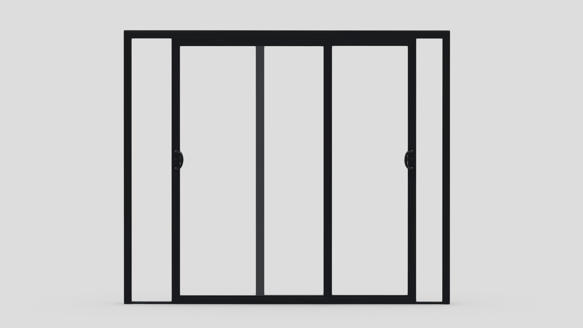 Aluminium Door 06 3d model