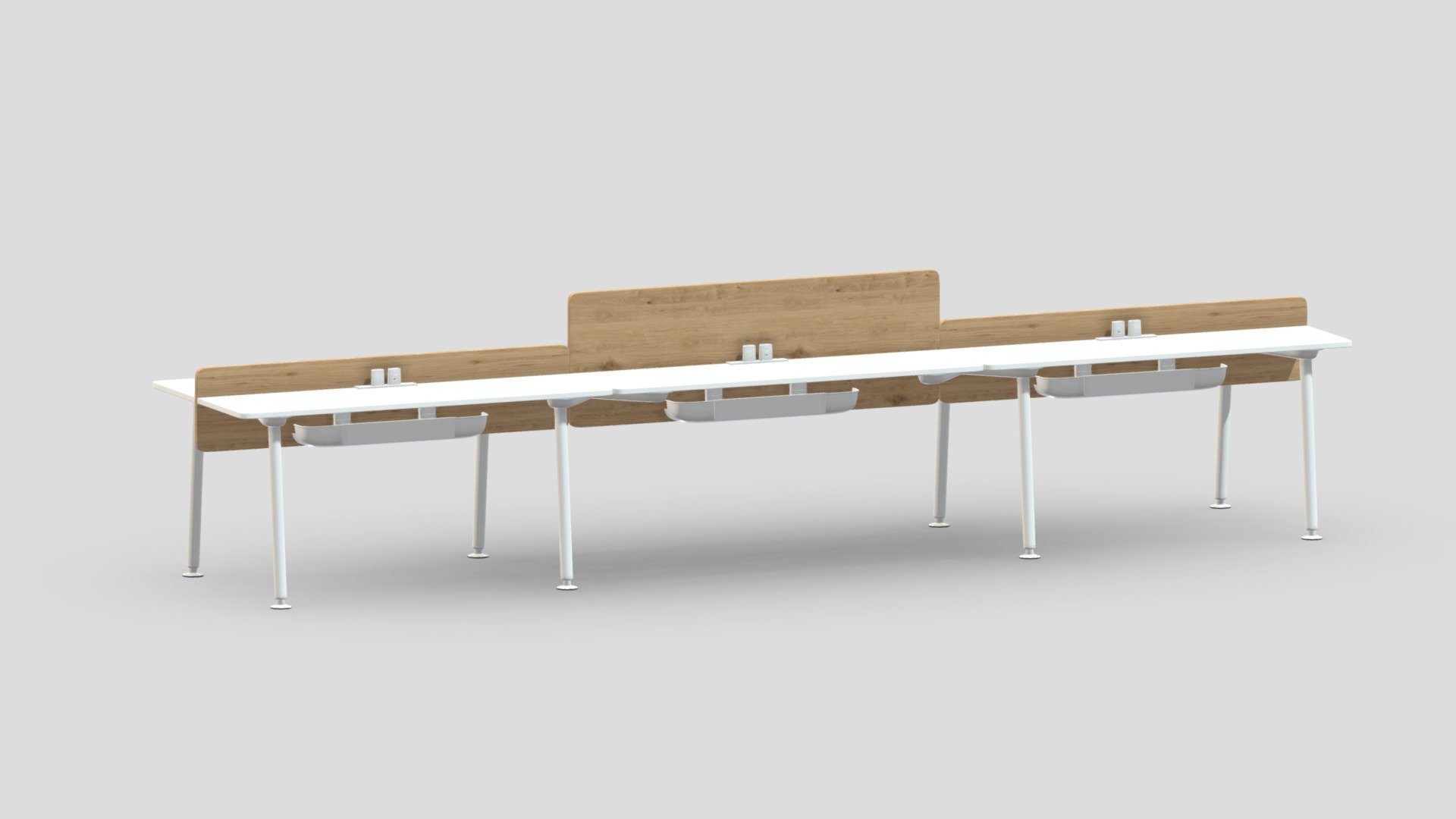 Herman Miller Desk Memo 4 3d model