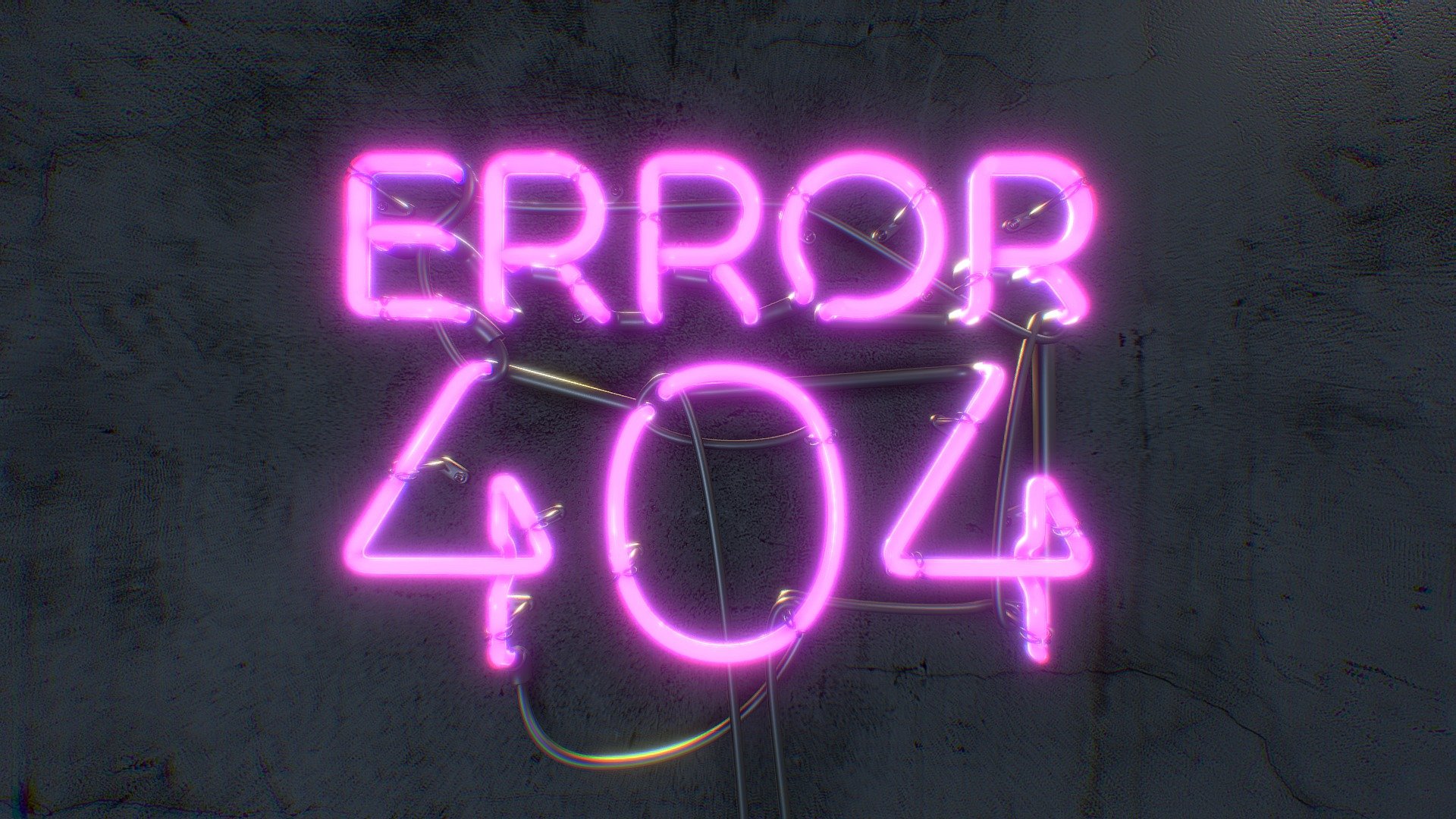 Error404 sign 3d model