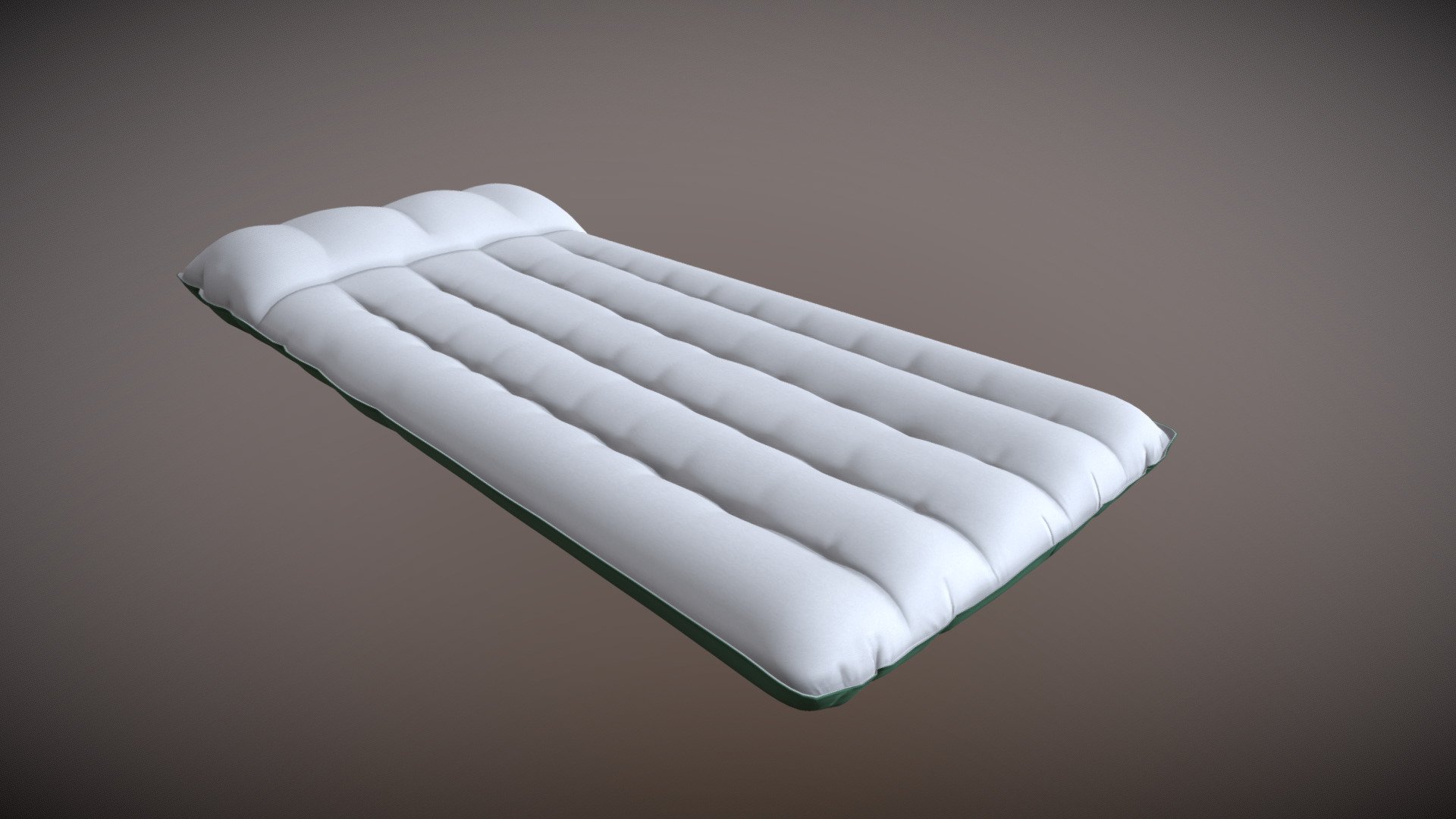 Inflatable Air Mattress Low-poly 3D model 3d model