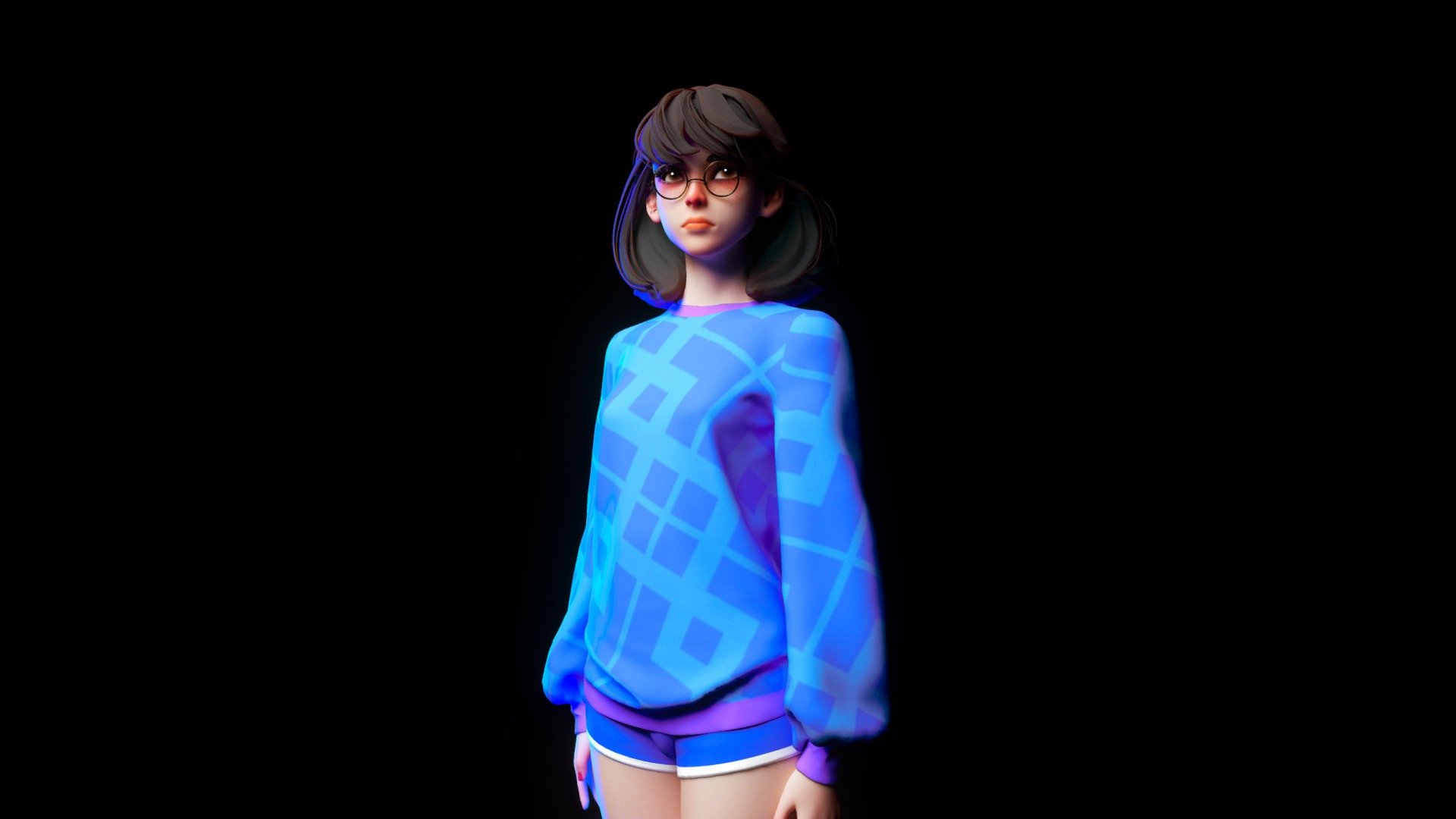 Girl 3d model