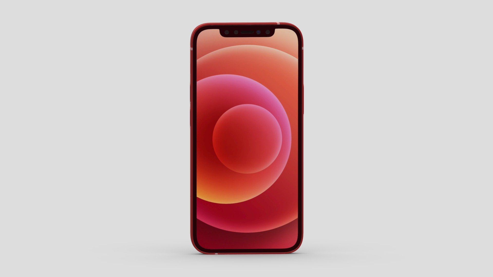 Apple iPhone 12 Mini Red 3d model