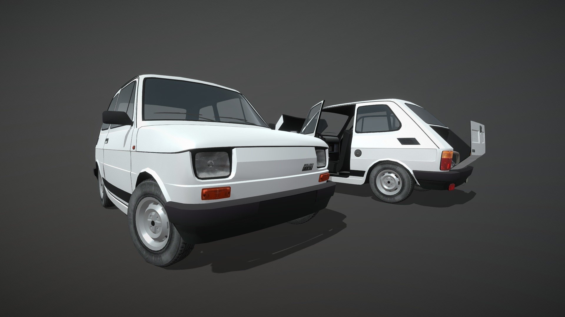 Polski Fiat 126p 3d model