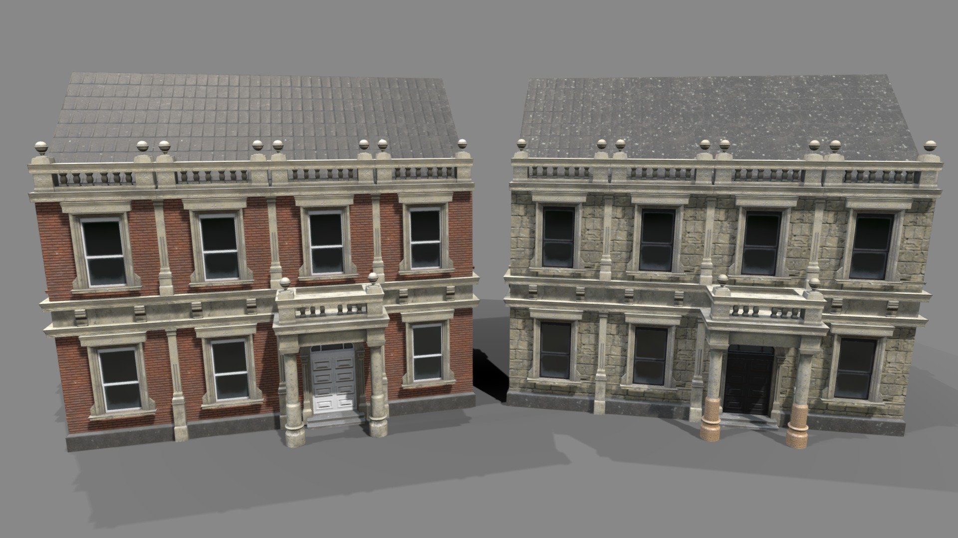 Victorian Buildings 3d model