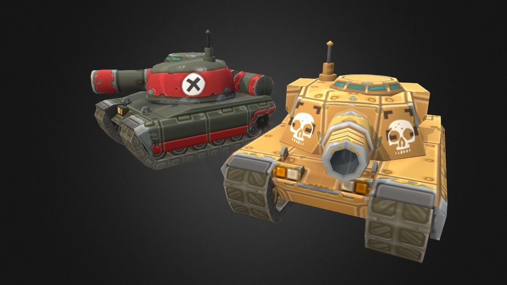 Chibi Tanks 3d model