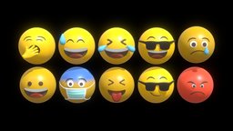 10 Emoticon Yellow Ball Pack Part 1