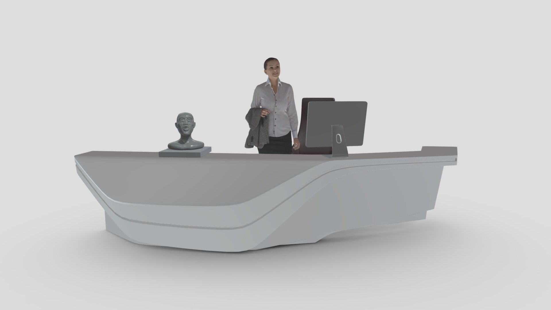 Reception Desk 3d model