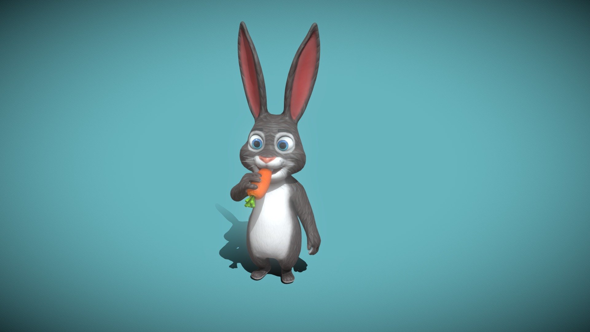 Cartoon Rabbit Animated 3D Model 3d model