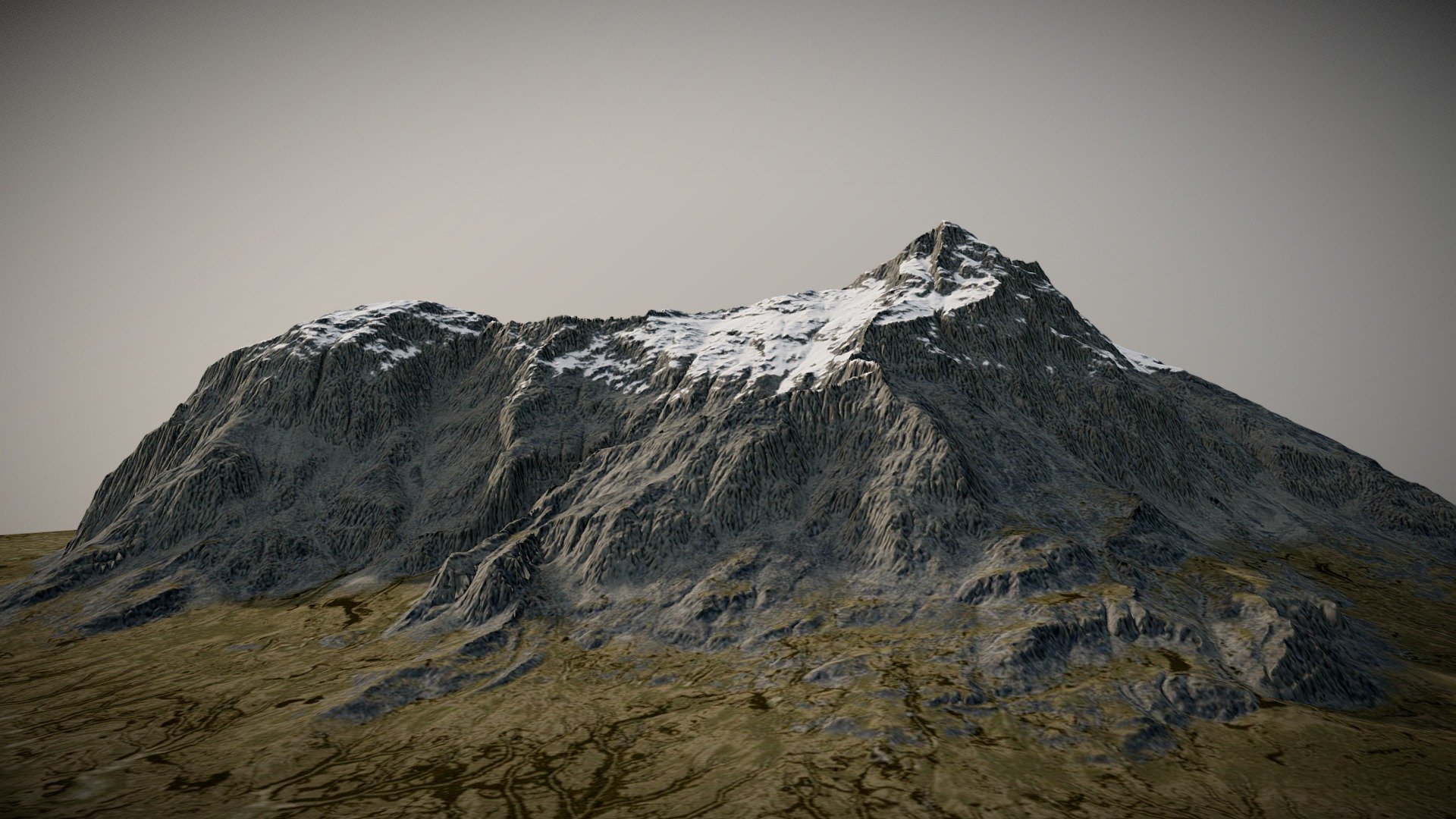 Snowy Mountain 3d model