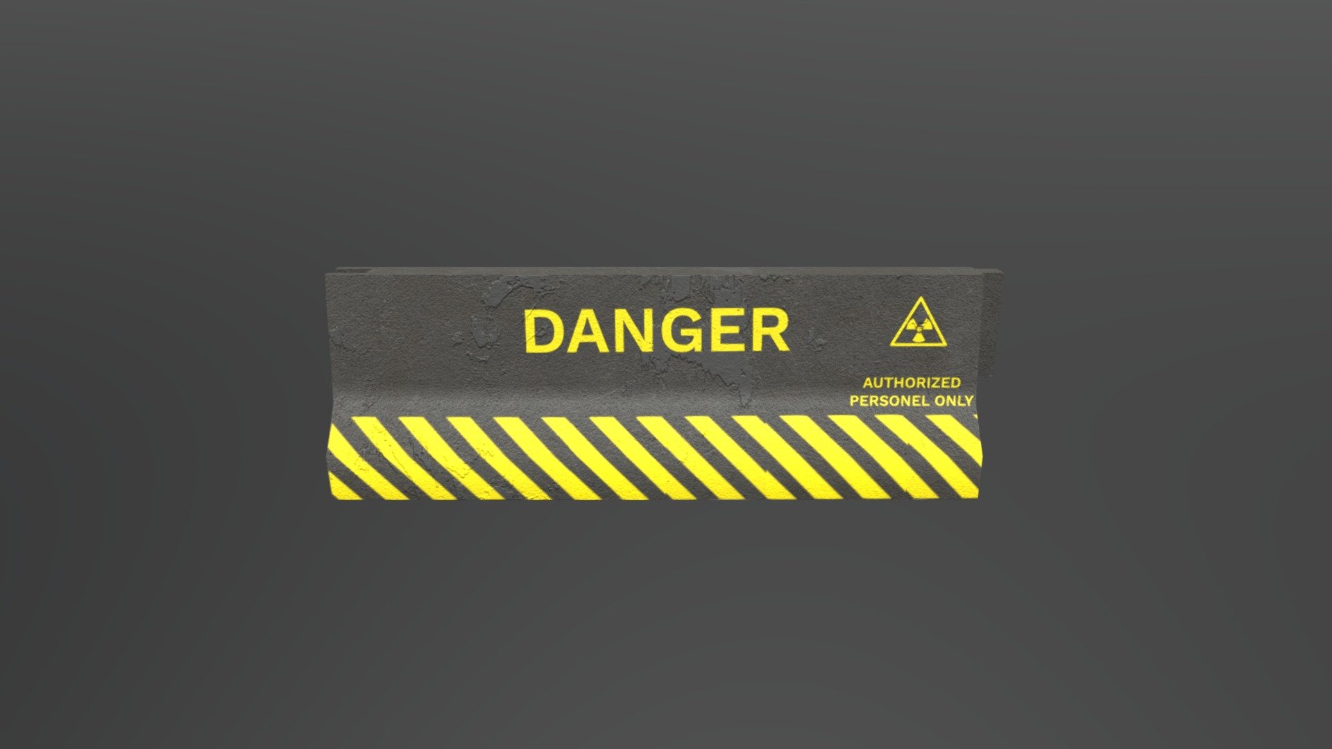 Barrier Danger 3d model