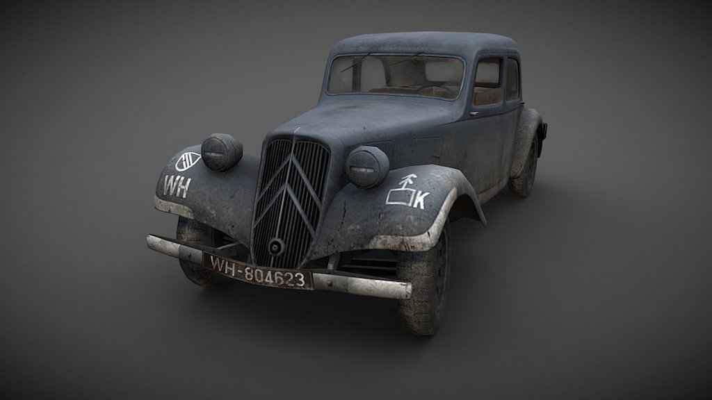 Citroën Traction Avant 3d model