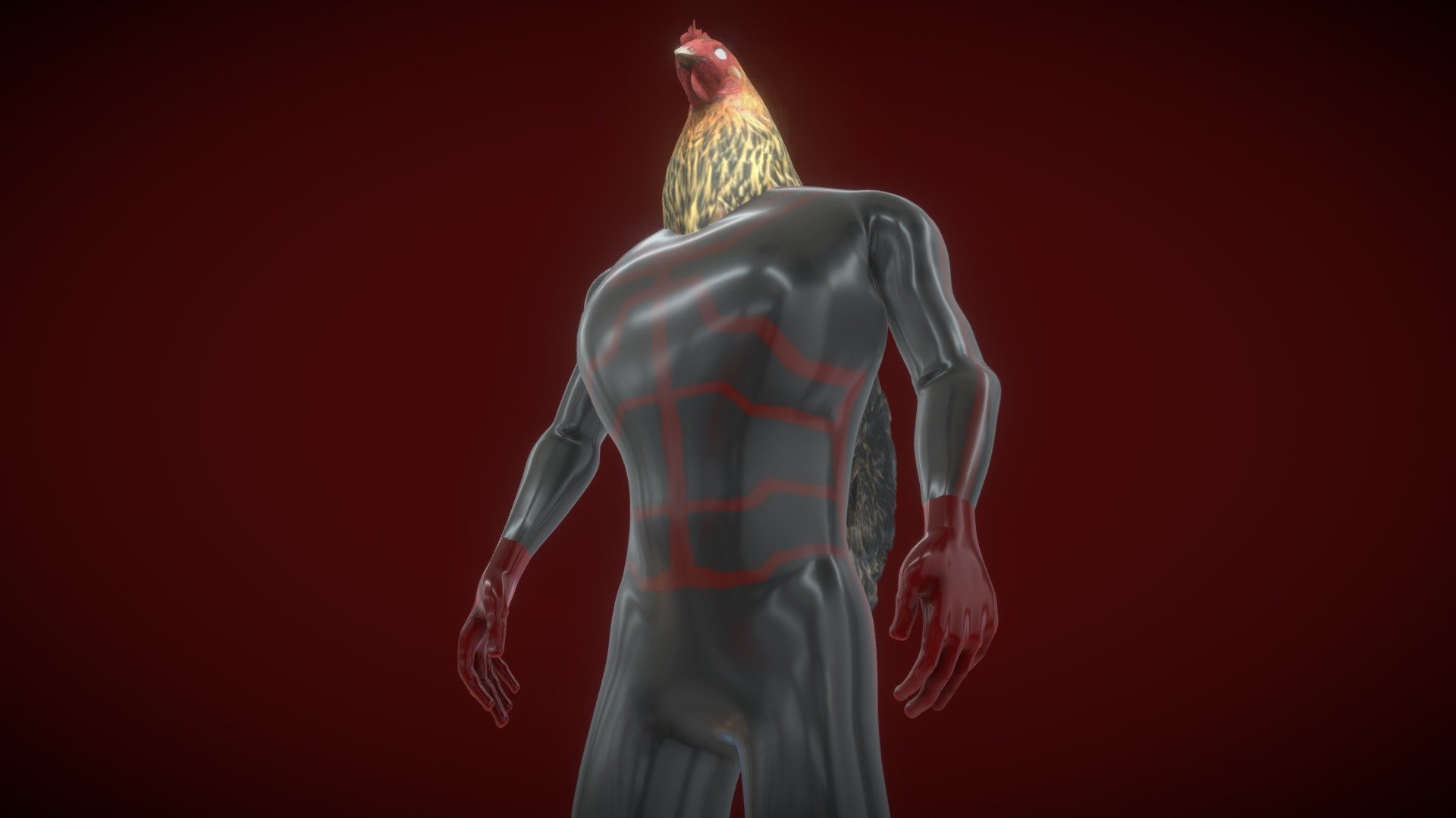 The Chicken Man 3d model