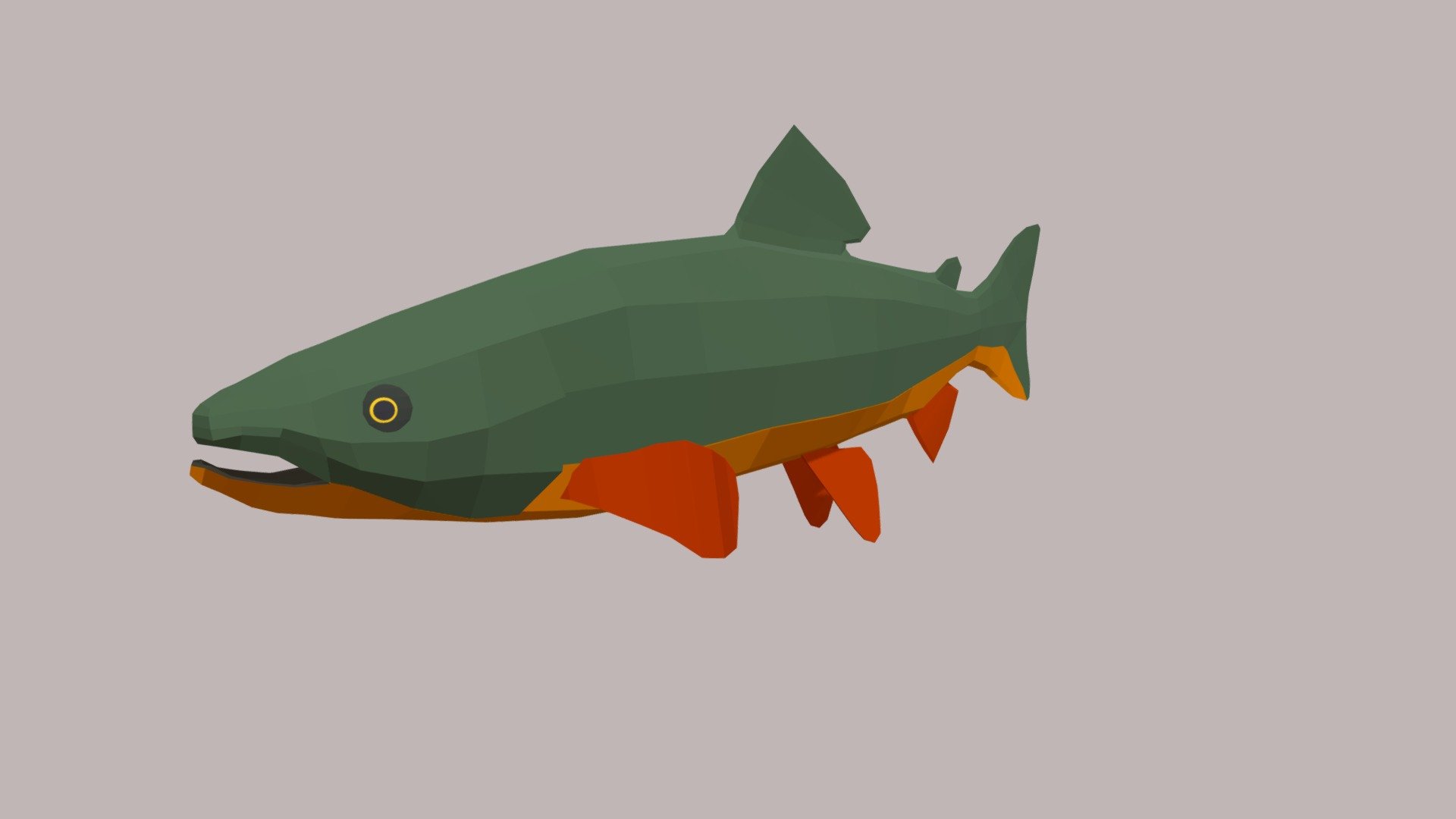 Brown Trout 3d model