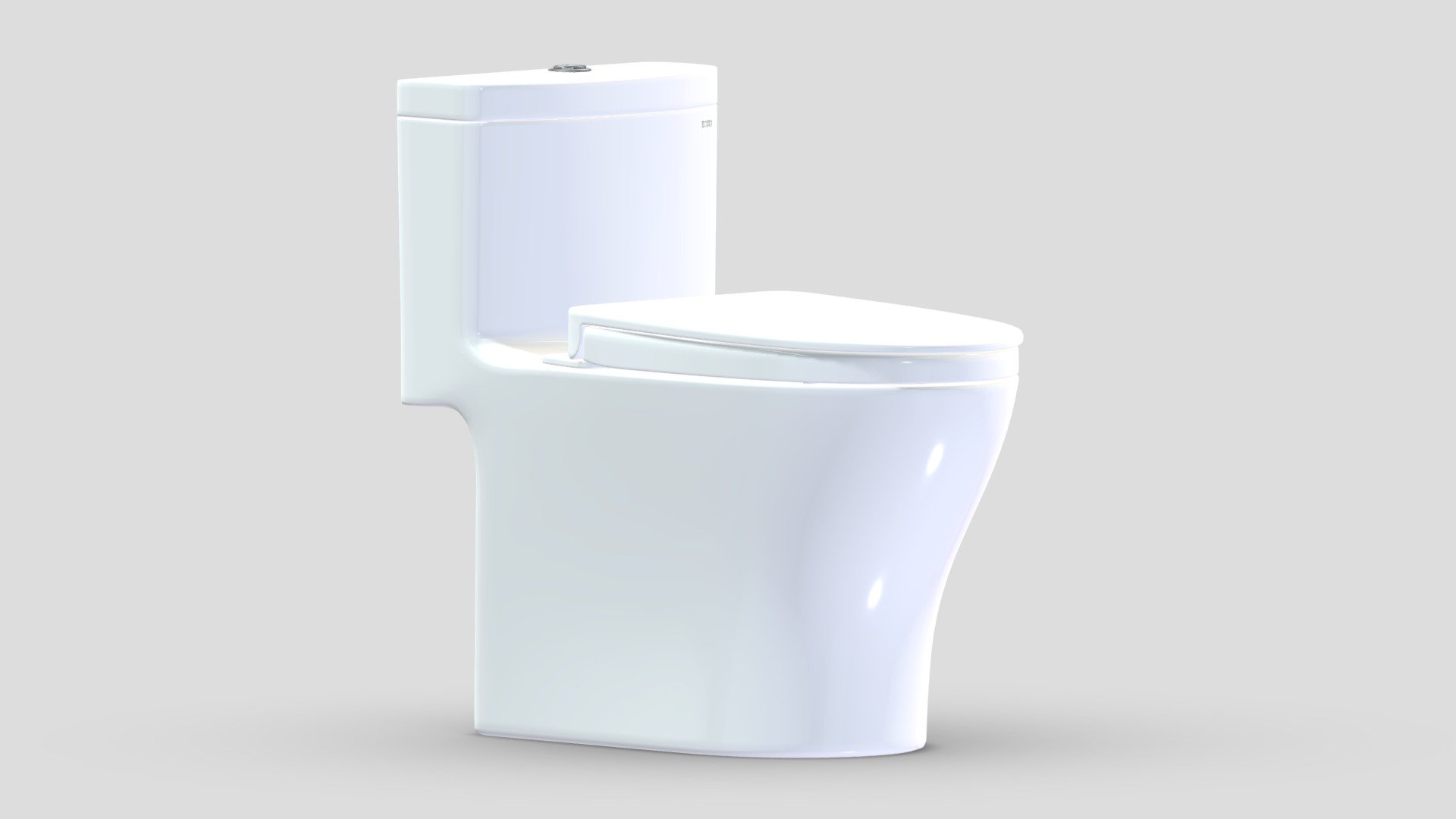 Aquia IV Washlet Two Piece Toilet 3d model