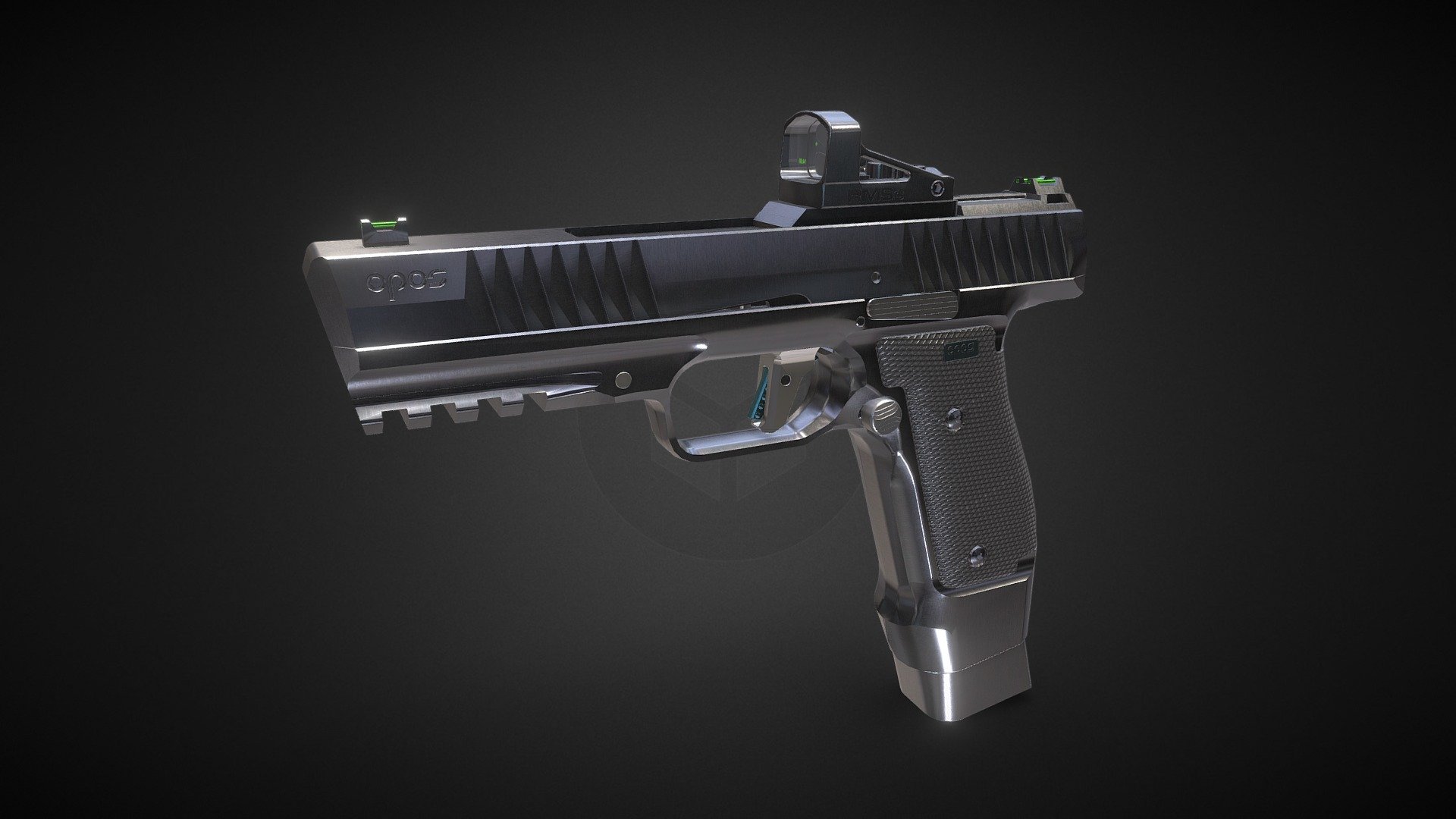 OPOS Gun 3d model