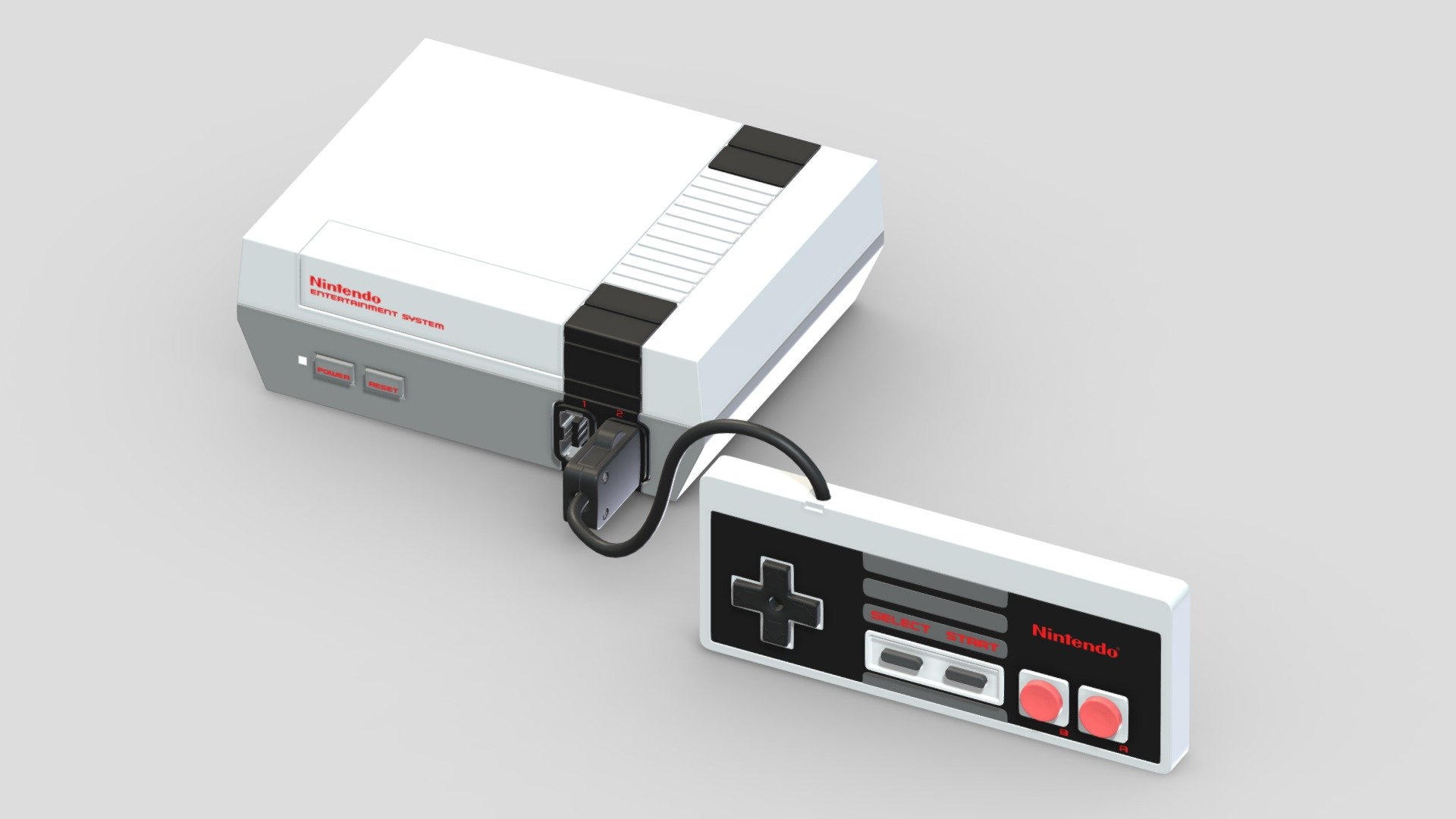 Nintendo Entertainment System 3d model