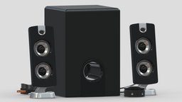 2.1 Speaker Sound System with Subwoofer