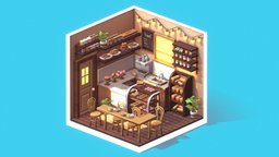 (FREE) Isometric Cafe