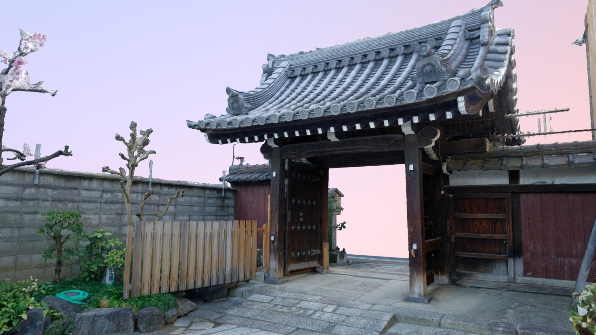 Shōkōji Temple Gate 3d model