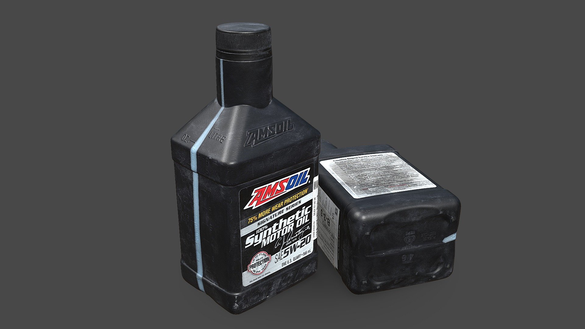 Motor Oil Bottle 3d model