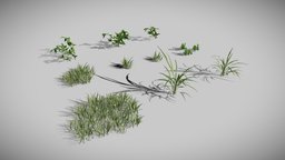 High Poly Ground Foliage